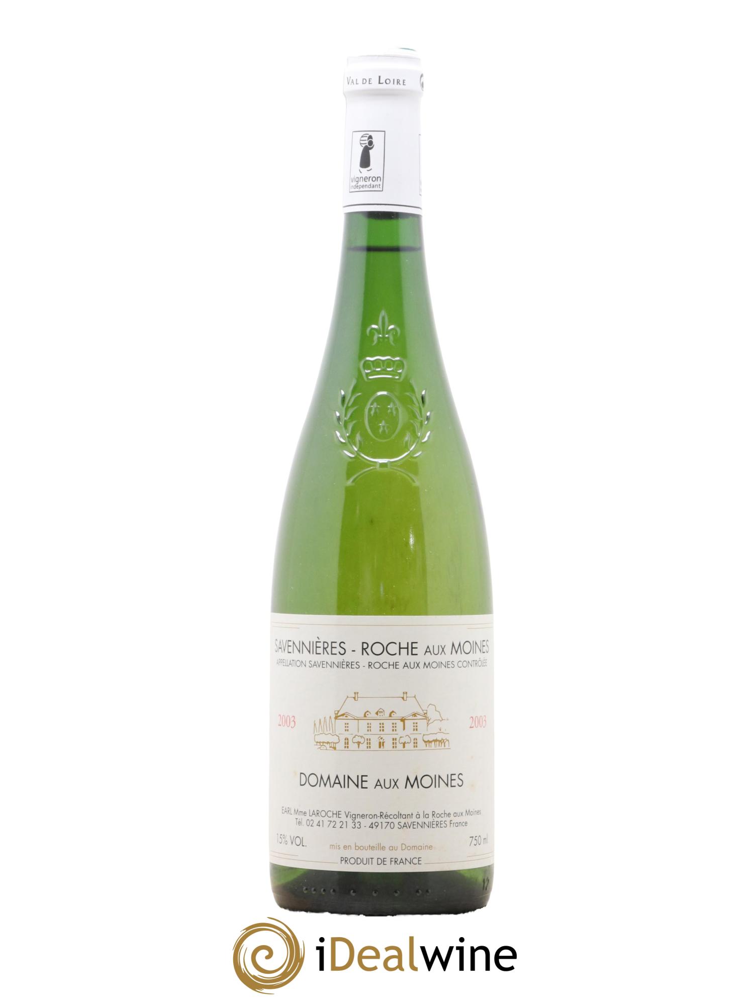 Savennières Roche aux Moines Domaine aux Moines 2003 - Lot de 1 bouteille - 0