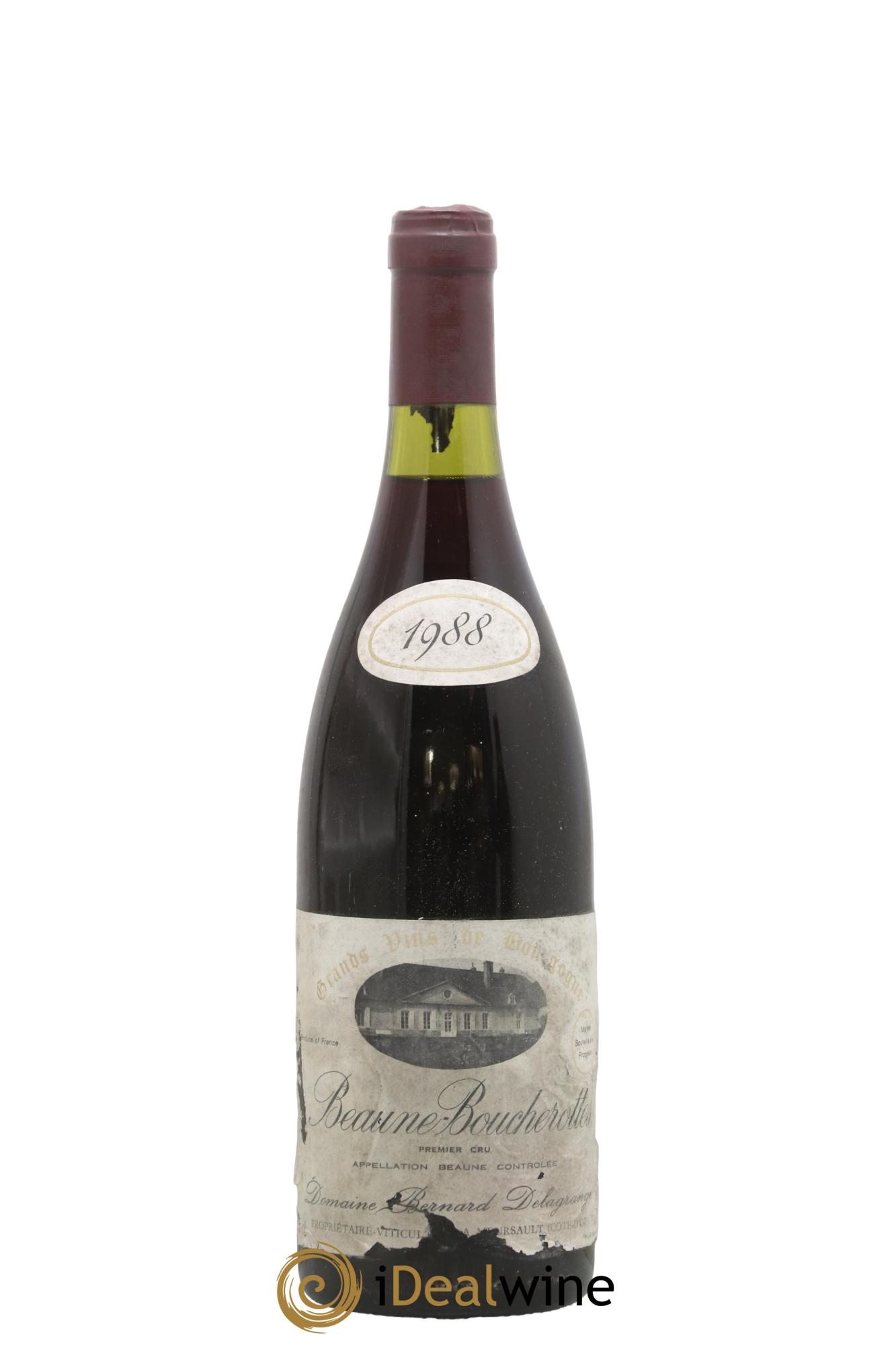 Beaune 1er Cru Boucherottes Domaine Bernard Delagrange 1988 - Lot de 1 bouteille - 0