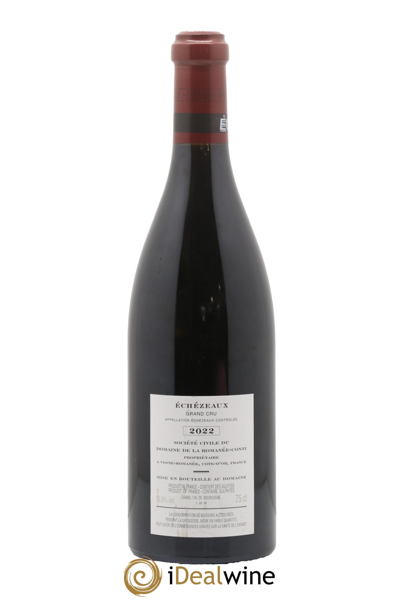 Echezeaux Grand Cru Domaine de la Romanée-Conti 2022 - Lotto di 1 bottiglia - 1