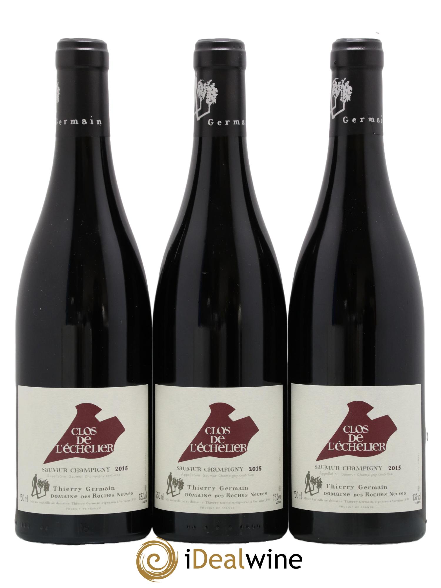 Saumur-Champigny Clos de l'Echelier Domaine des Roches Neuves - Thierry Germain 2015 - Lot de 3 bouteilles - 0