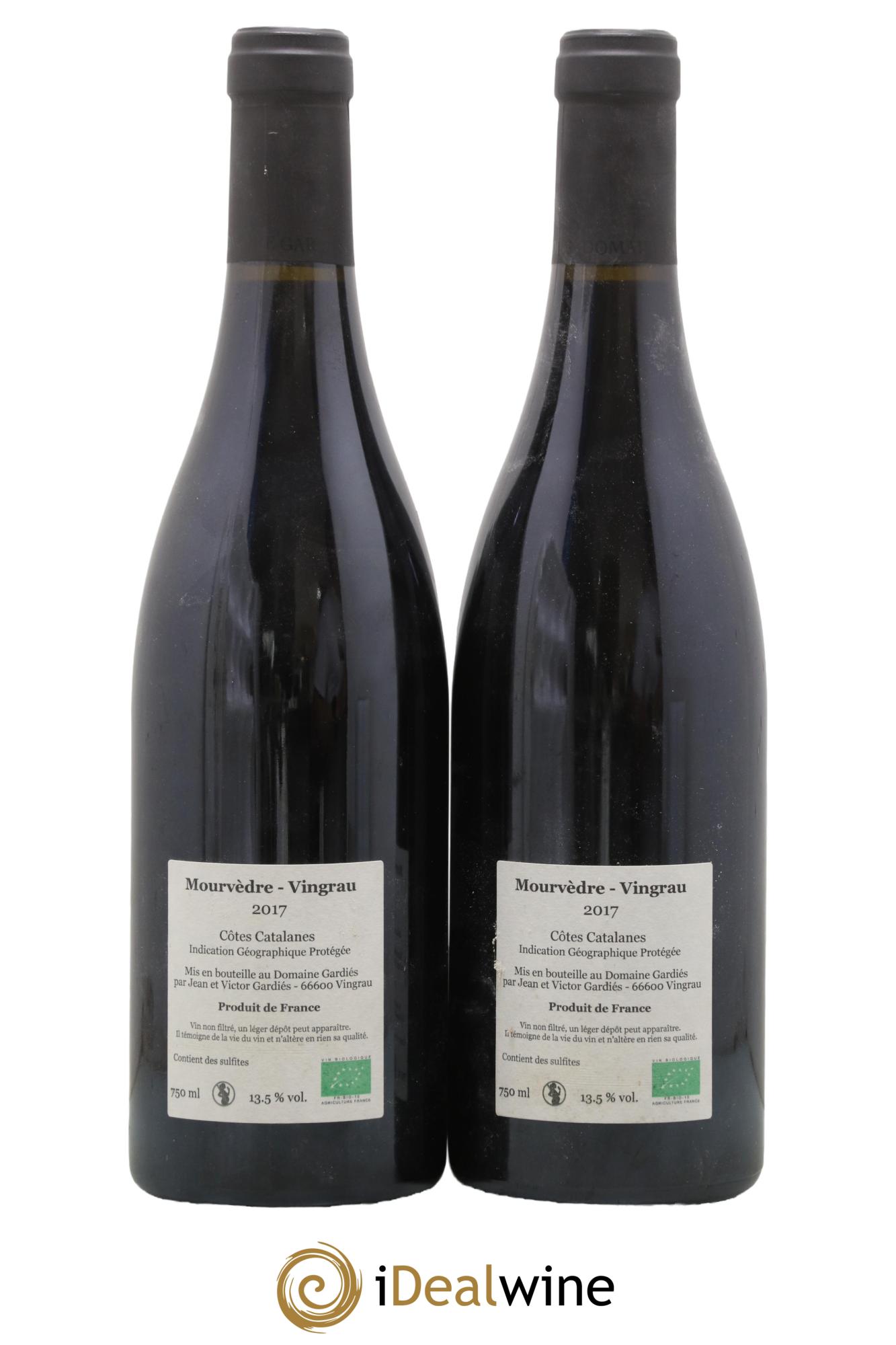 Côtes catalanes Gardiés (Domaine) Les Vignes de mon père 2017 - Lot of 2 bottles - 1