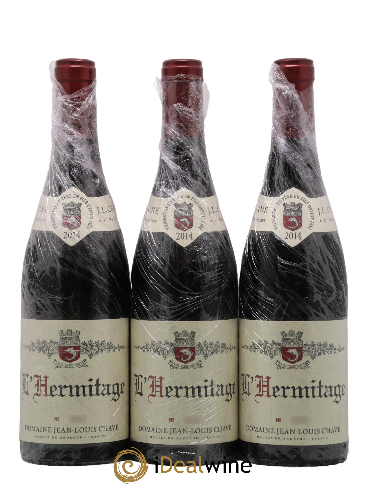 Hermitage Jean-Louis Chave 2014 - Lot de 3 bouteilles - 0