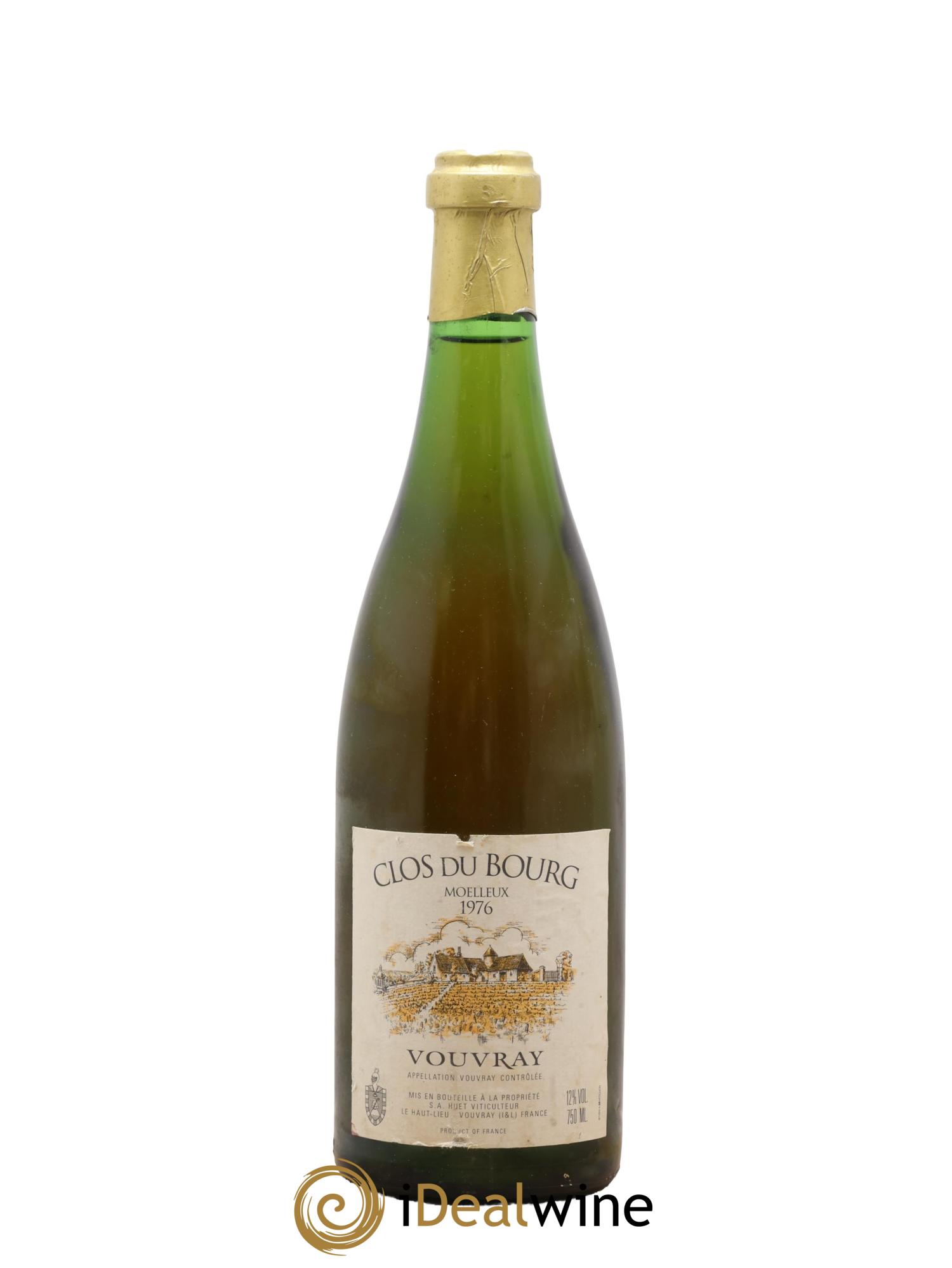 Vouvray Clos du Bourg Moelleux Domaine Huet 1976 - Lot de 1 bouteille - 0
