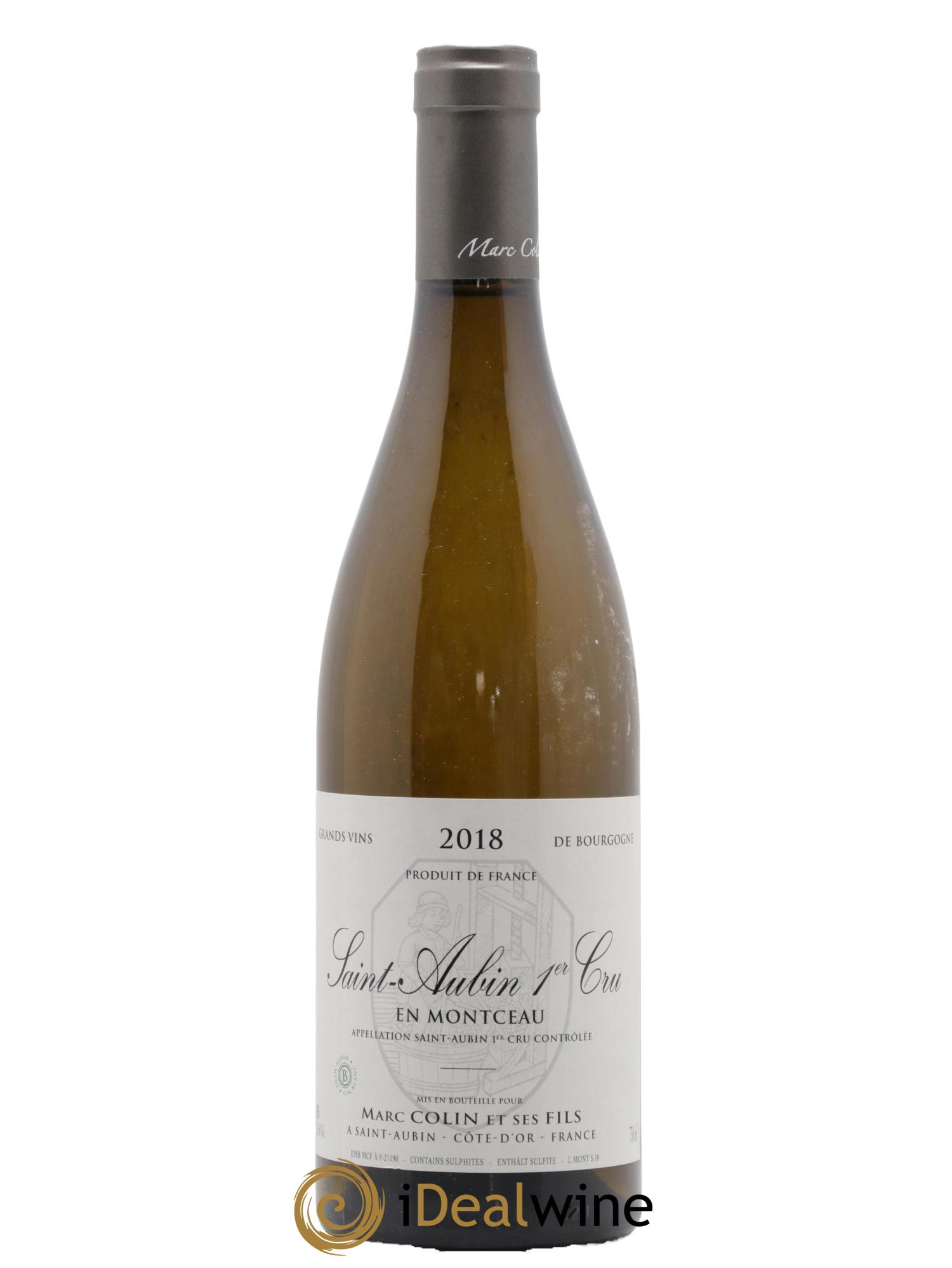 Saint-Aubin 1er Cru En Montceau Marc Colin & Fils 2018 - Lot de 1 bouteille - 0