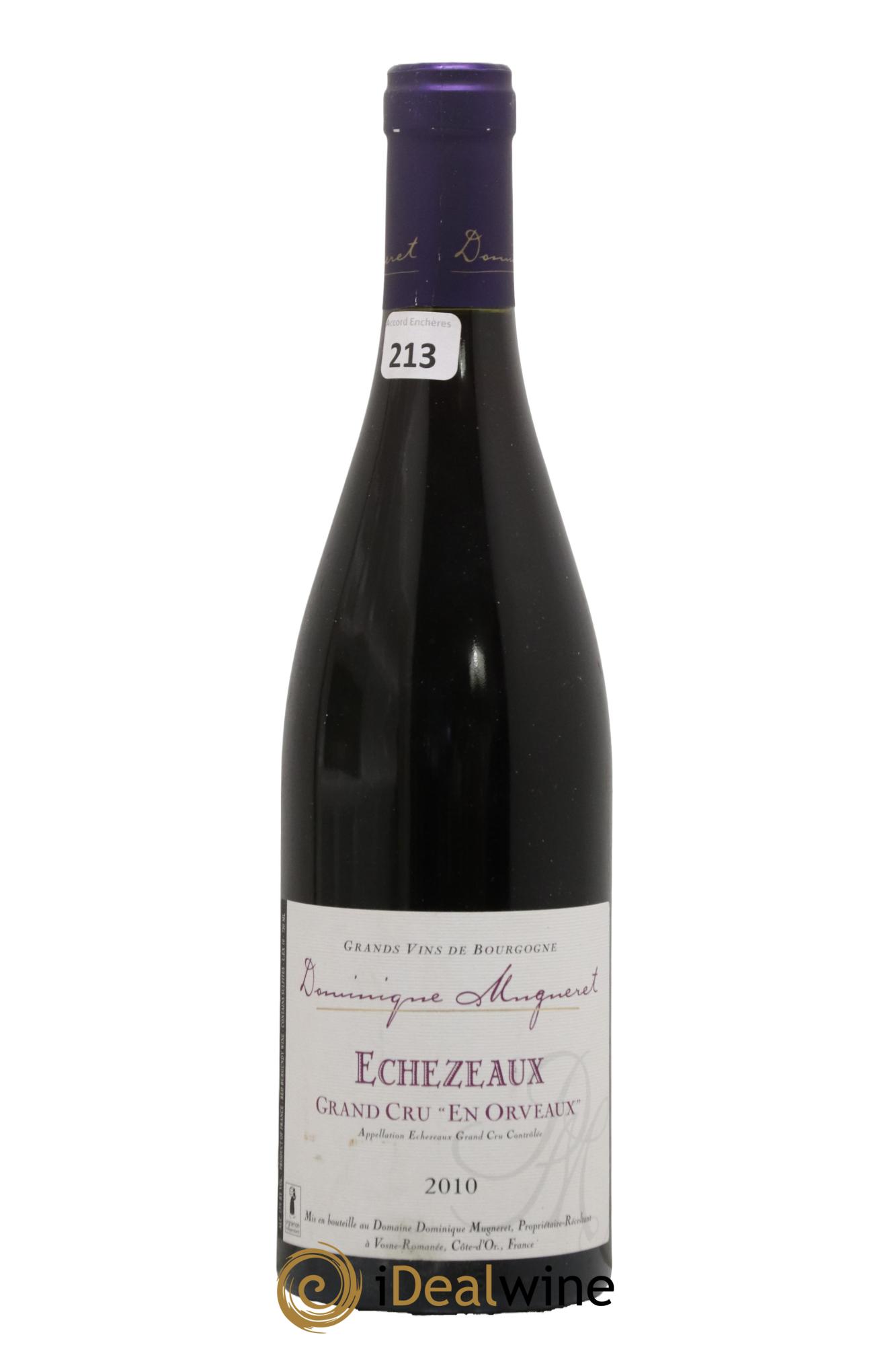 Echezeaux Grand Cru En Orveaux Dominique Mugneret (Domaine) 2010 - Lot de 1 bouteille - 0