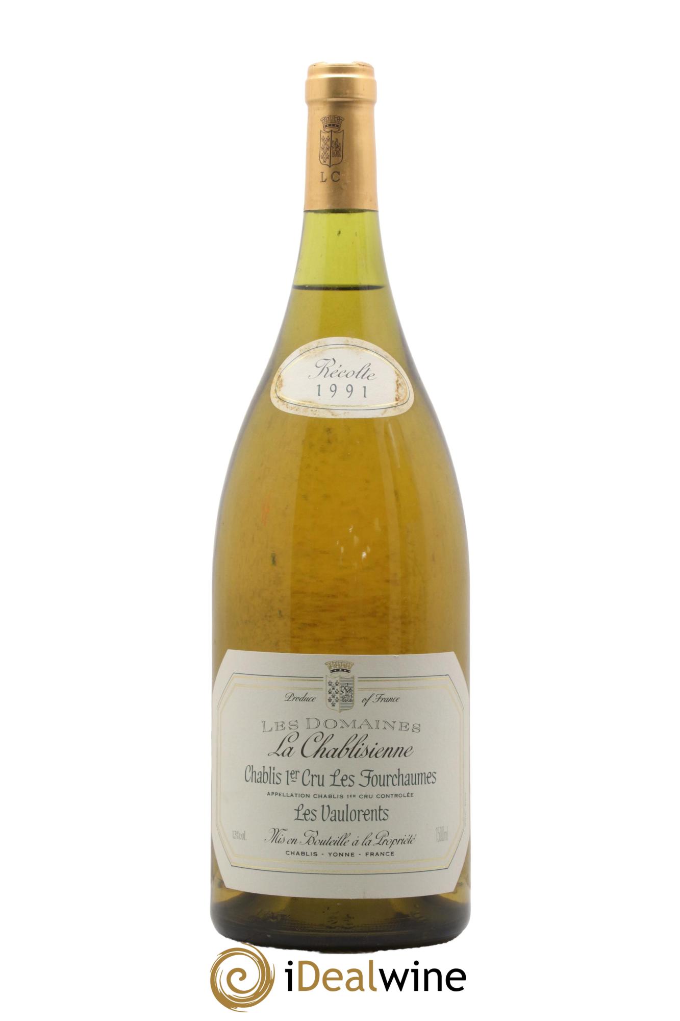 Chablis 1er Cru Fourchaumes Vaulorents Vieilles Vignes La Chablisienne 1991 - Lot of 1 magnum - 1