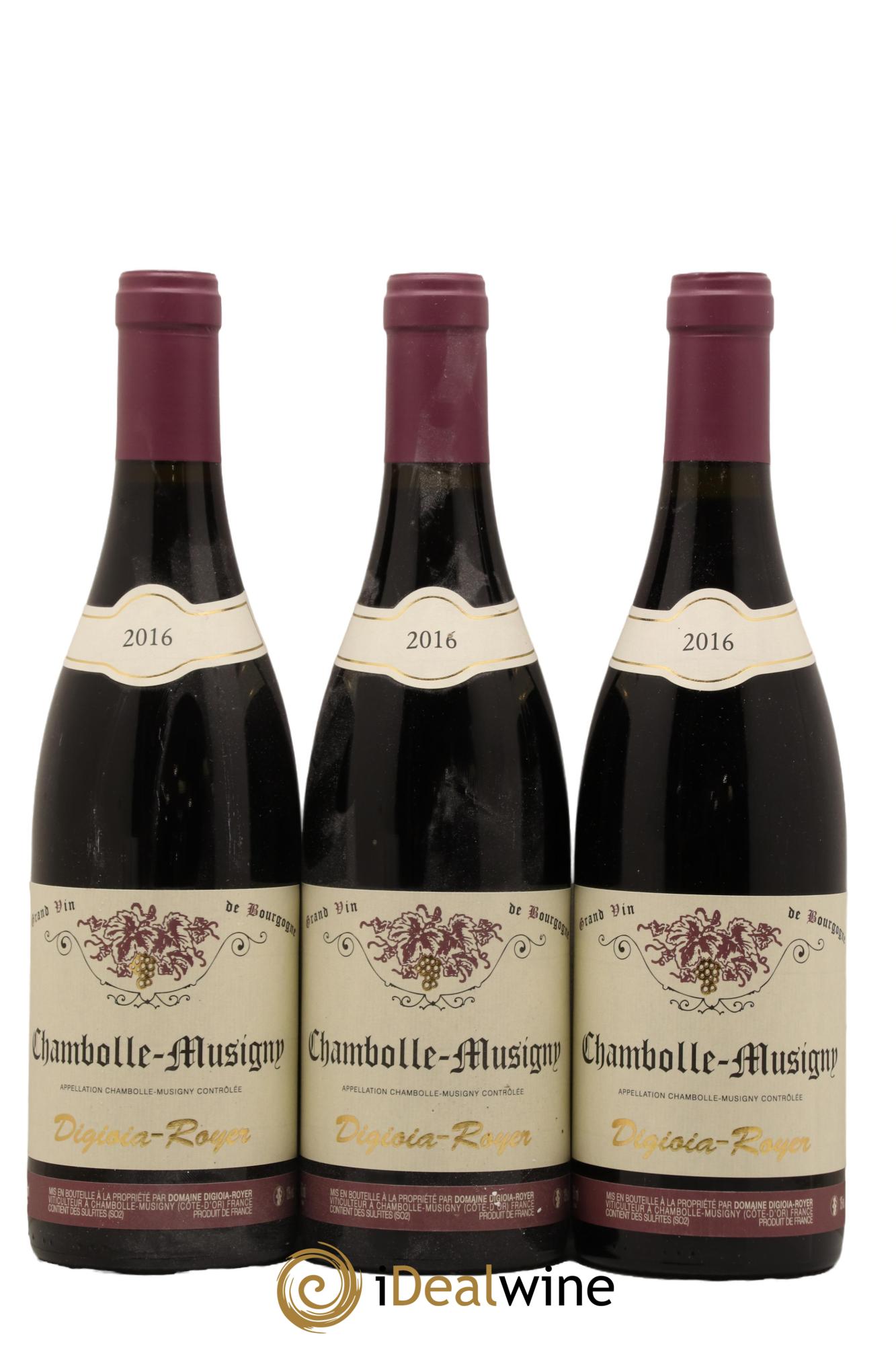 Chambolle-Musigny Domaine Digioia Royer 2016 - Lot de 3 bouteilles - 0