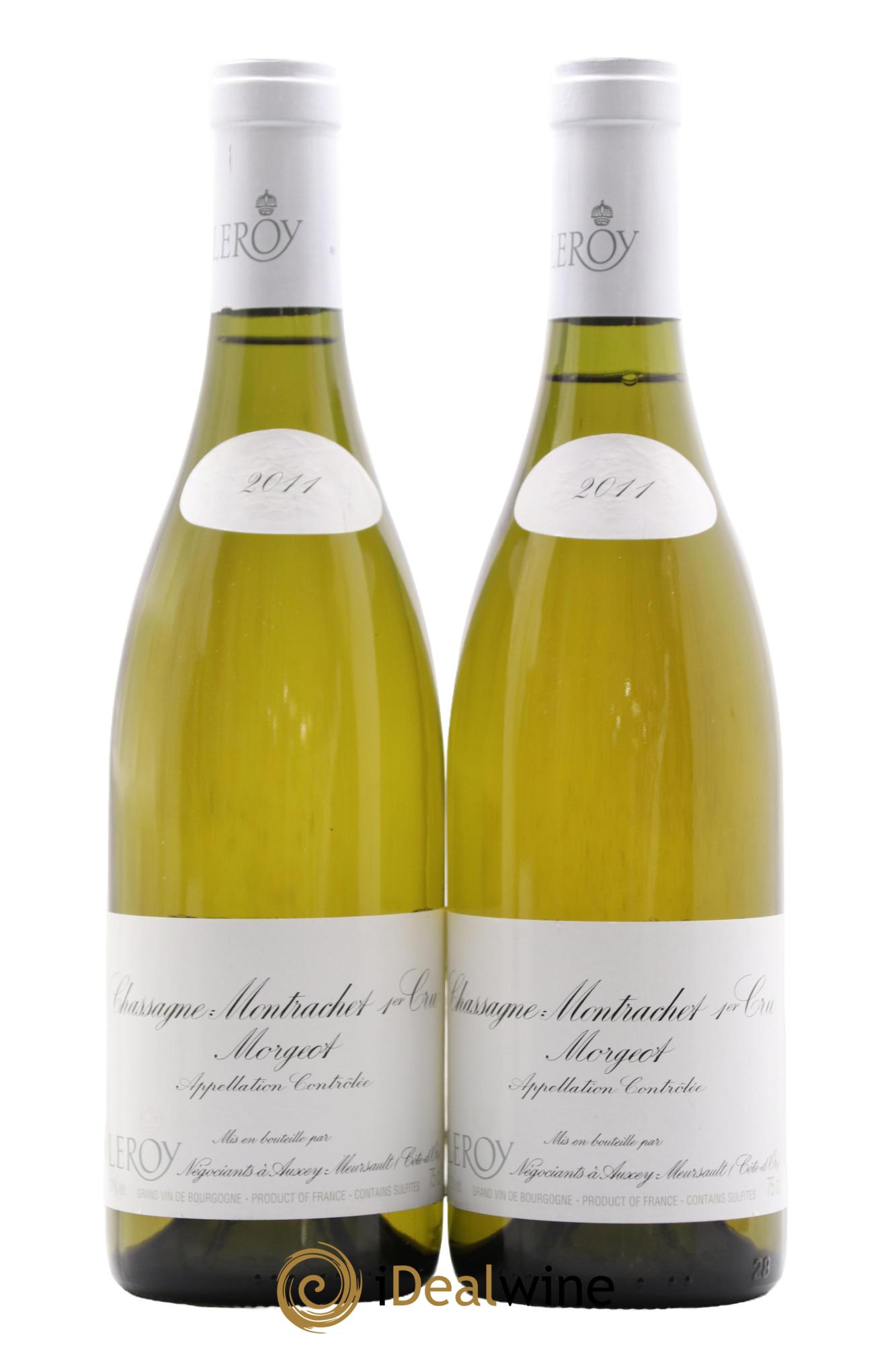 Chassagne-Montrachet 1er Cru Morgeot Leroy SA 2011 - Lotto di 2 bottiglie - 0