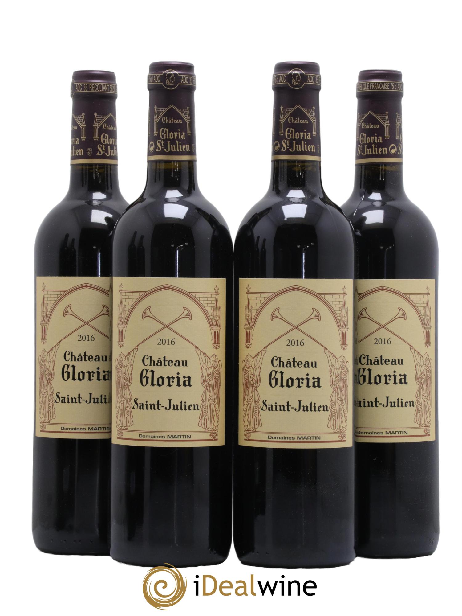 Château Gloria 2016 - Lot de 4 bouteilles - 0