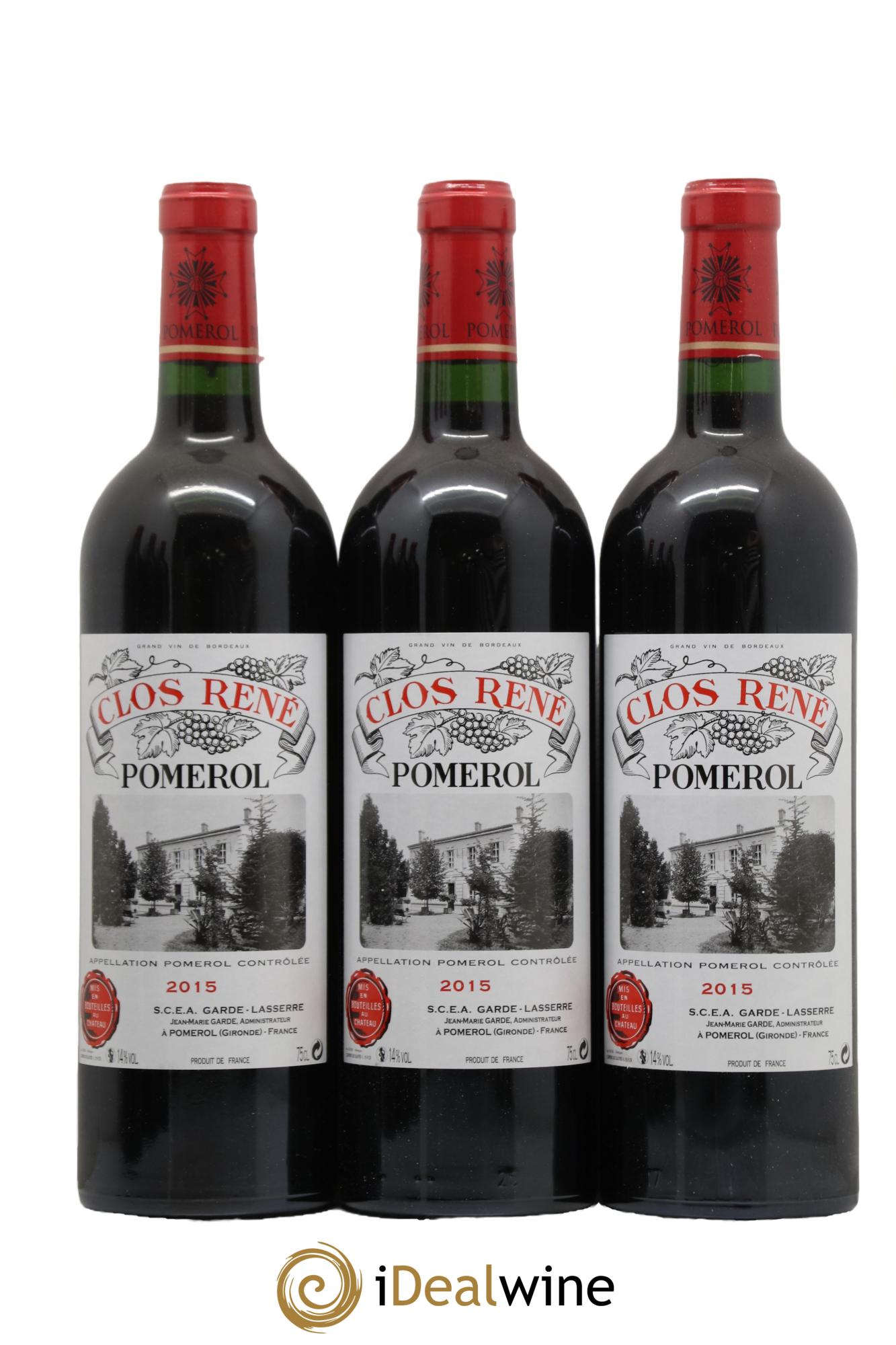 Clos René 2015 - Lot of 12 bottles - 3