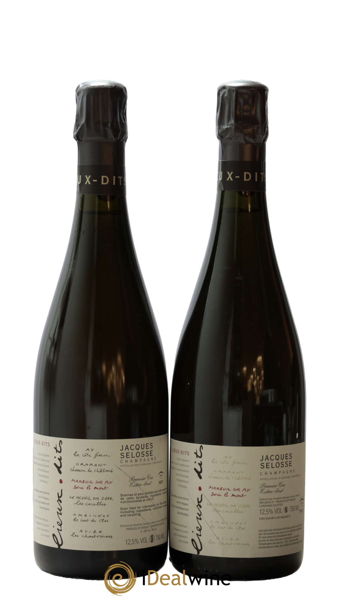 Mareuil sur Ay Sous le Mont Extra-Brut Jacques Selosse - Lot of 2 bottles - 0