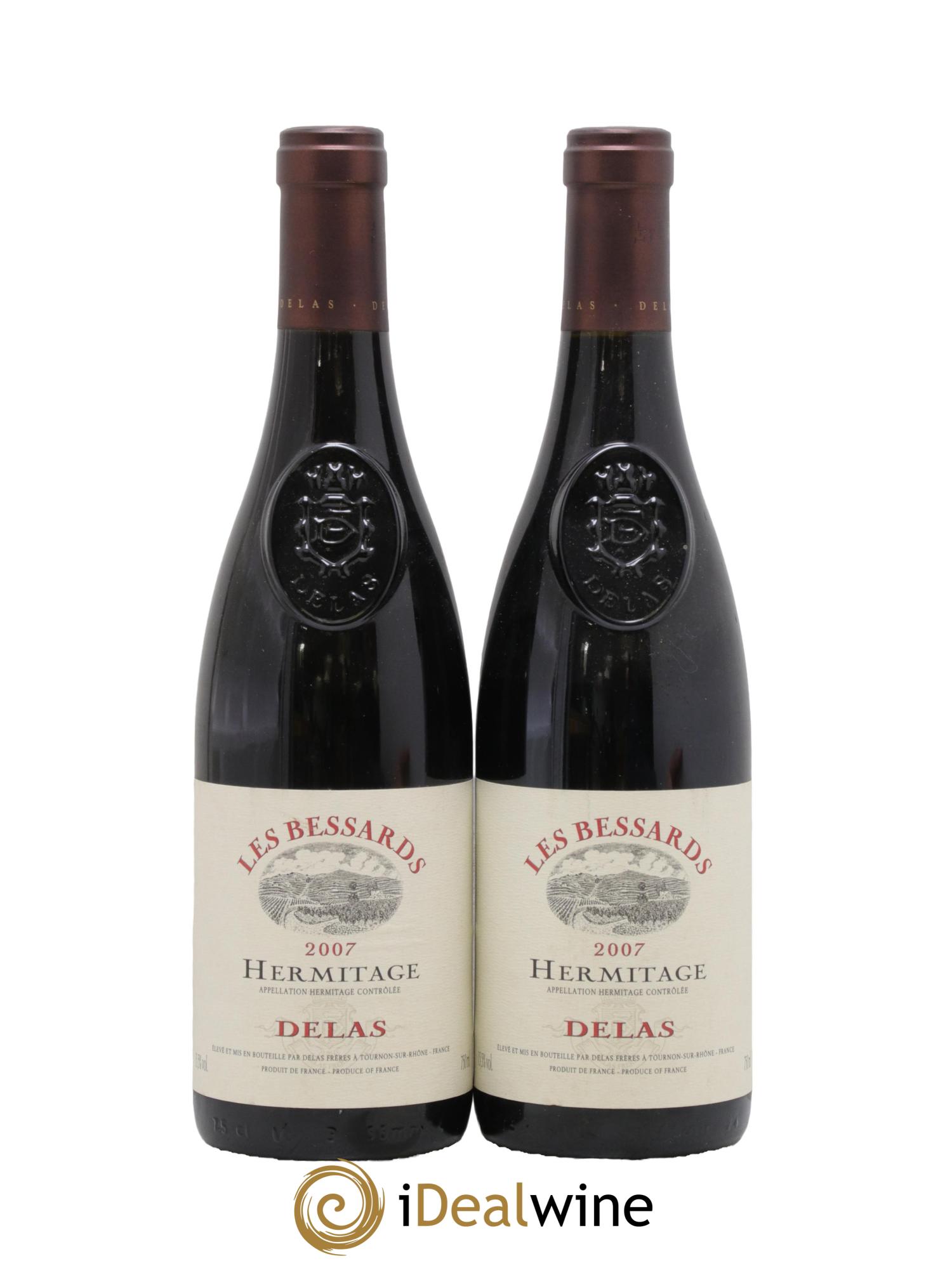 Hermitage Les Bessards Delas Frères 2007 - Lotto di 2 bottiglie - 0