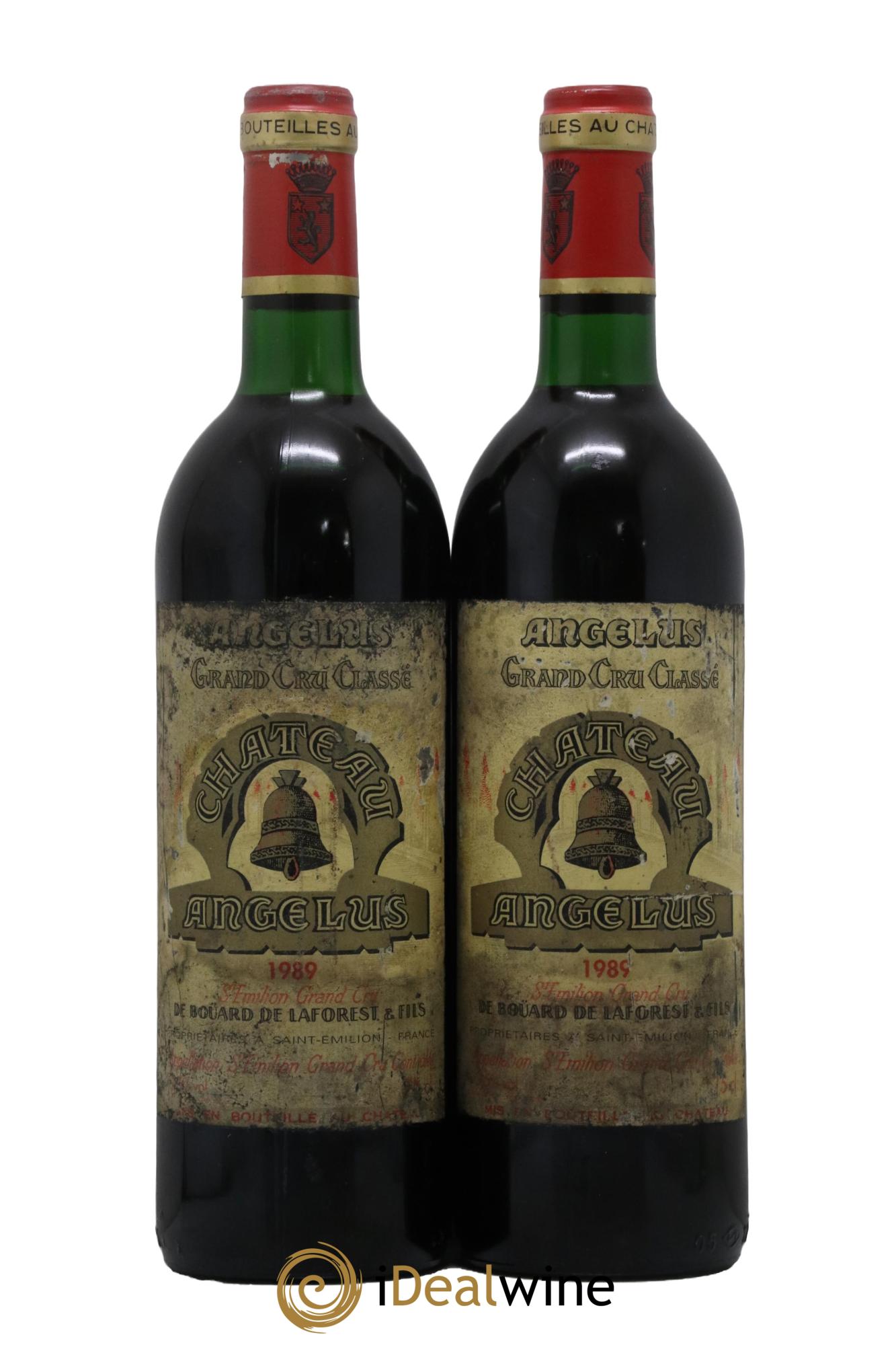 Château Angélus 1er Grand Cru Classé A 1989 - Lot de 2 bouteilles - 0