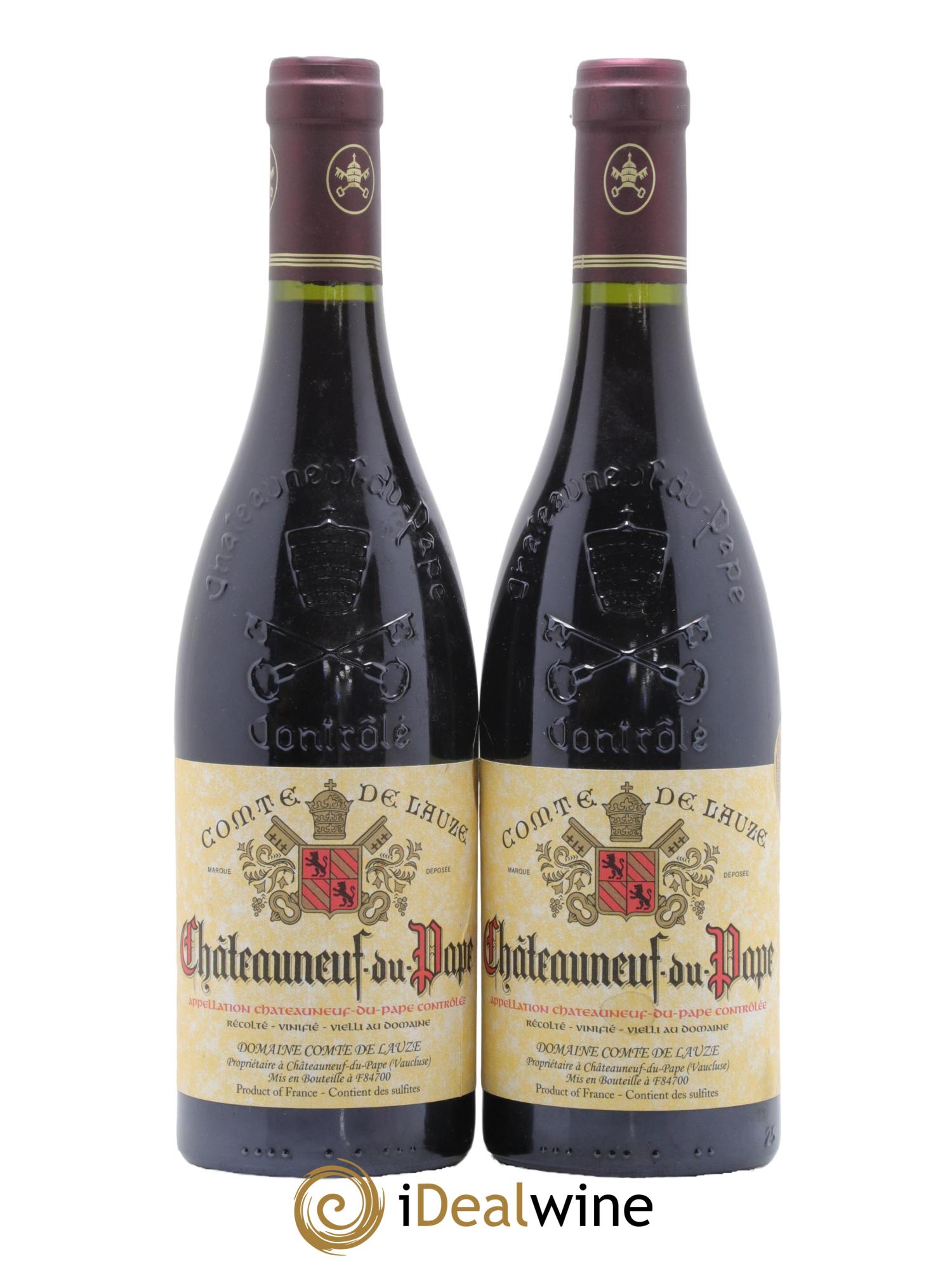 Châteauneuf-du-Pape Comte de Lauze 2014 - Lot de 2 bouteilles - 0