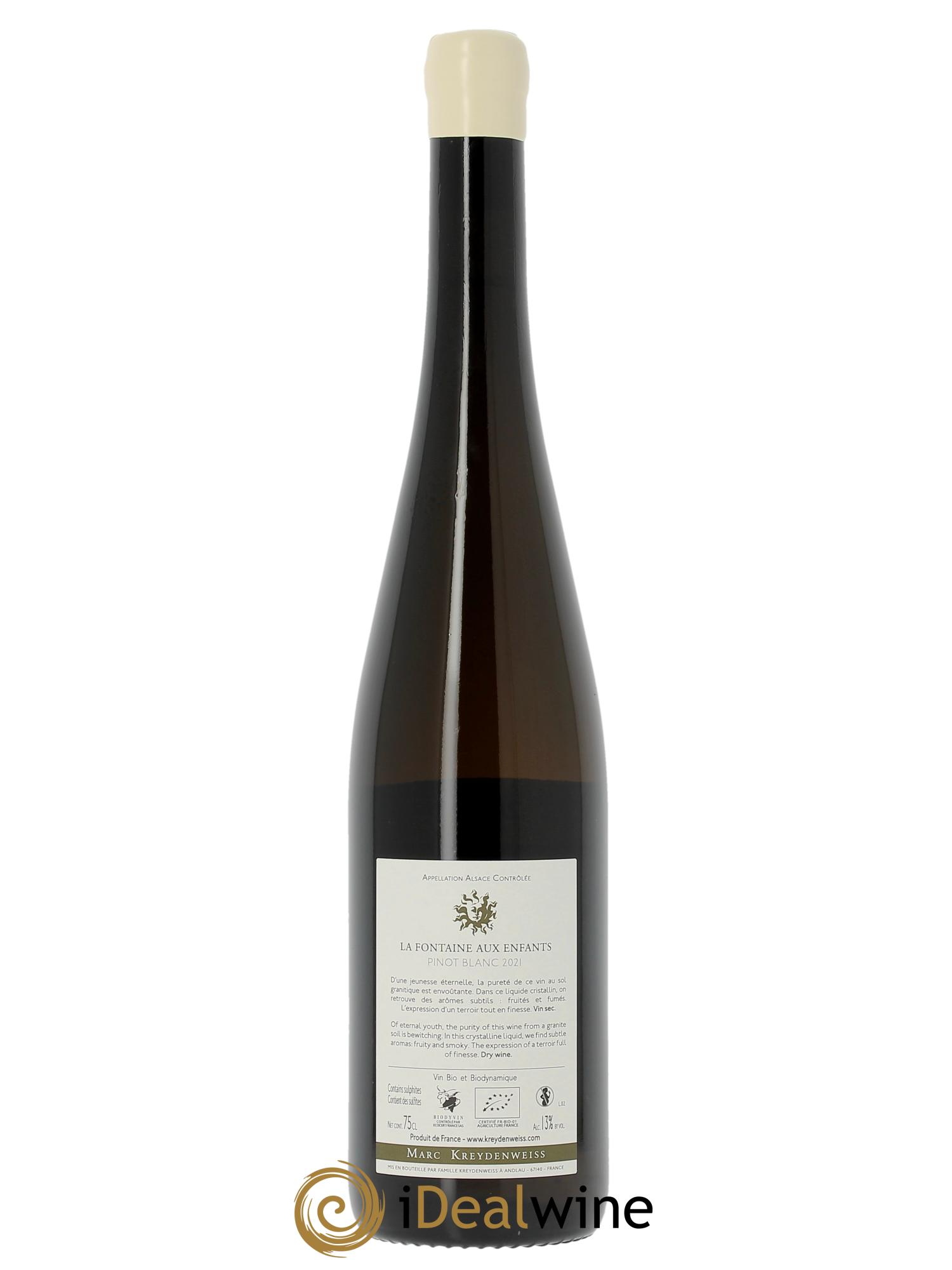 Alsace La Fontaine aux enfants Marc Kreydenweiss  2021 - Posten von 1 Flasche - 1