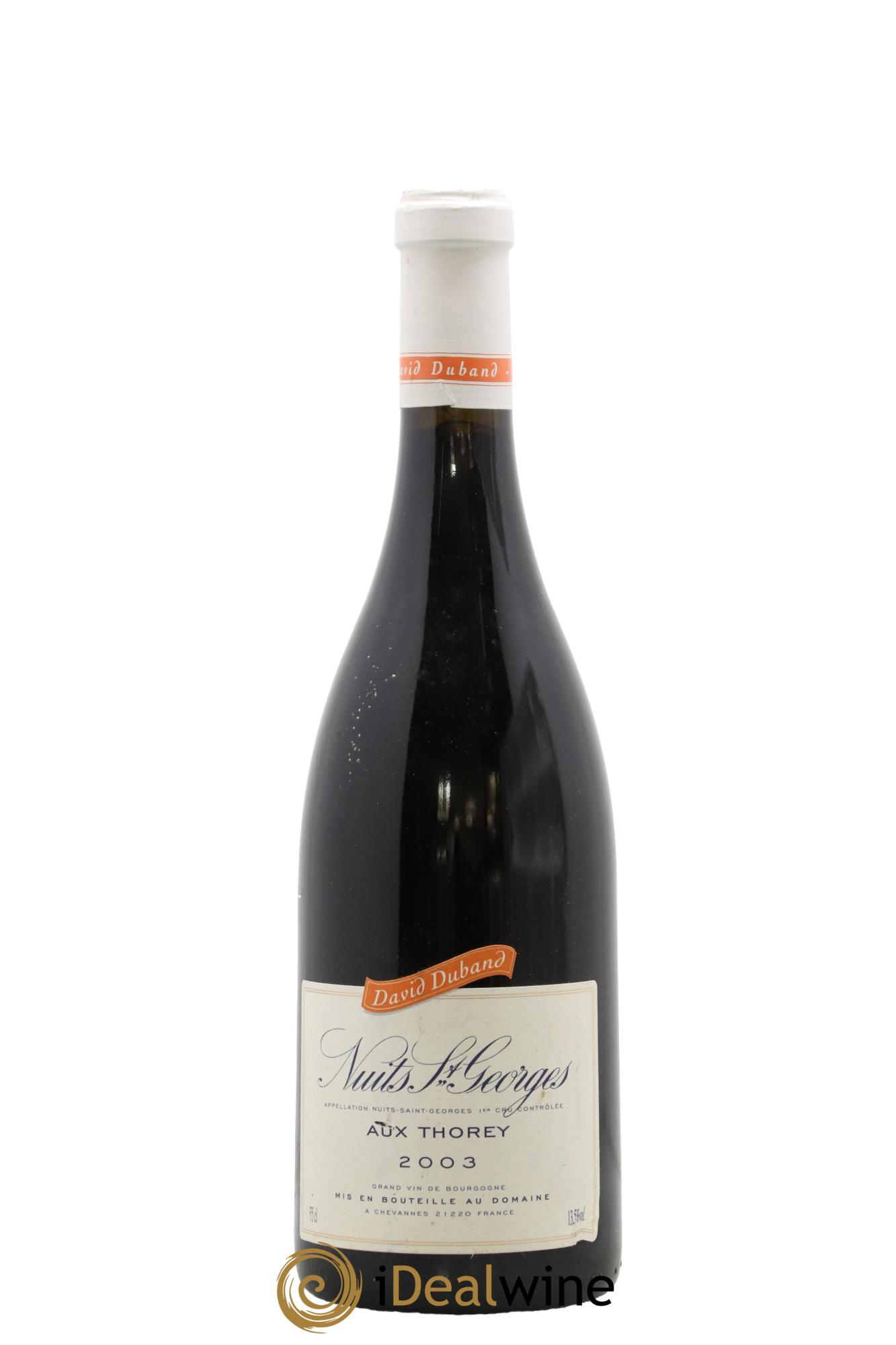 Nuits-Saint-Georges 1er Cru Aux Thorey David Duband (Domaine) 2003 - Lot de 1 bouteille - 0