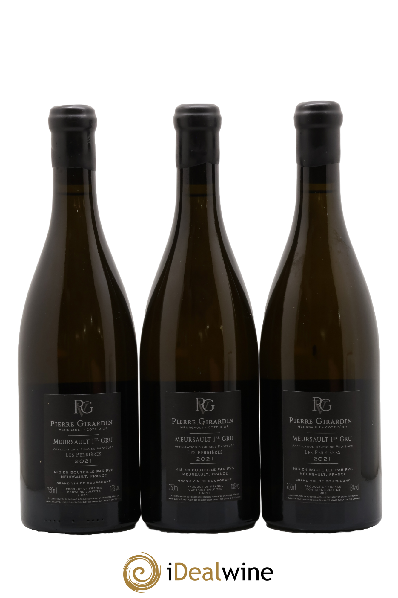Meursault 1er Cru Les Perrières Vincent Girardin (Domaine) 2021 - Posten von 3 Flaschen - 1