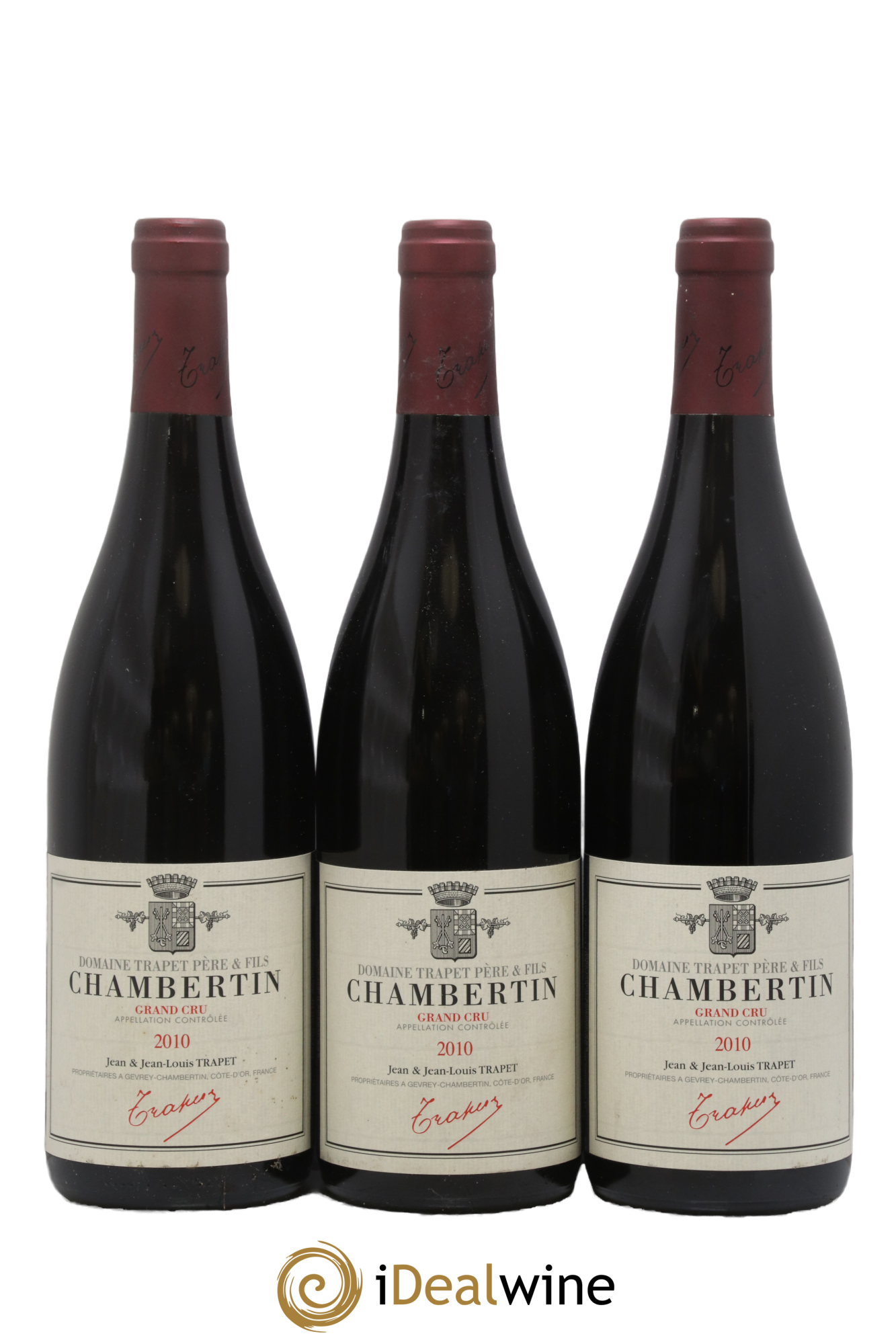 Chambertin Grand Cru Domaine Trapet 2010 - Posten von 3 Flaschen - 0