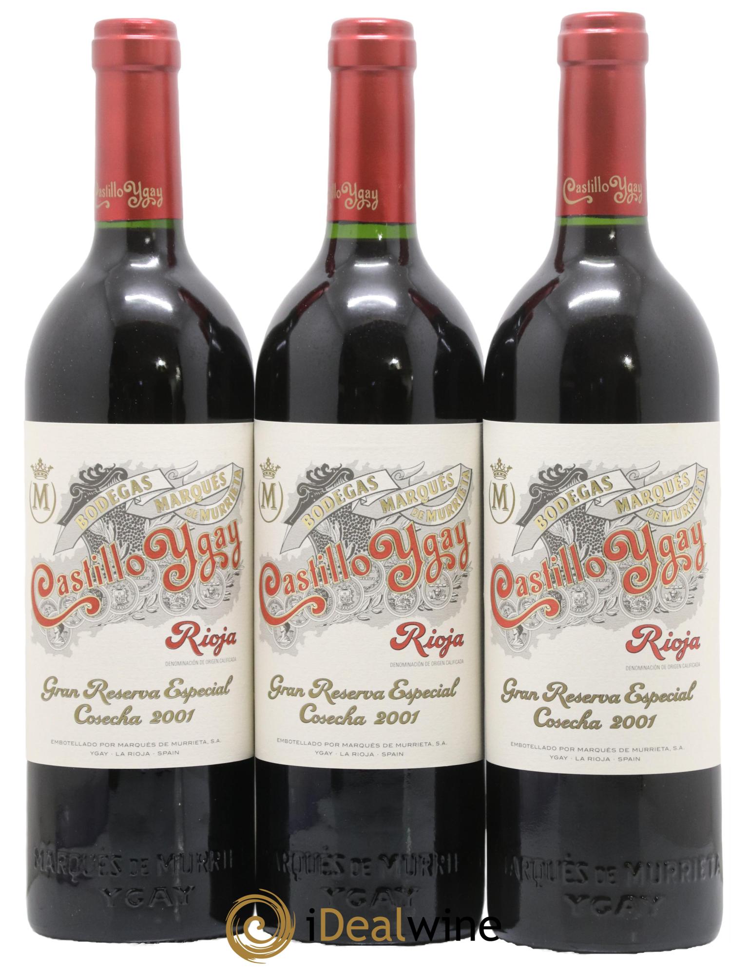 Rioja DOCA Castillo Ygay Gran Reserva Especial Marqués de Murrieta 2001 - Lot of 6 bottles - 2