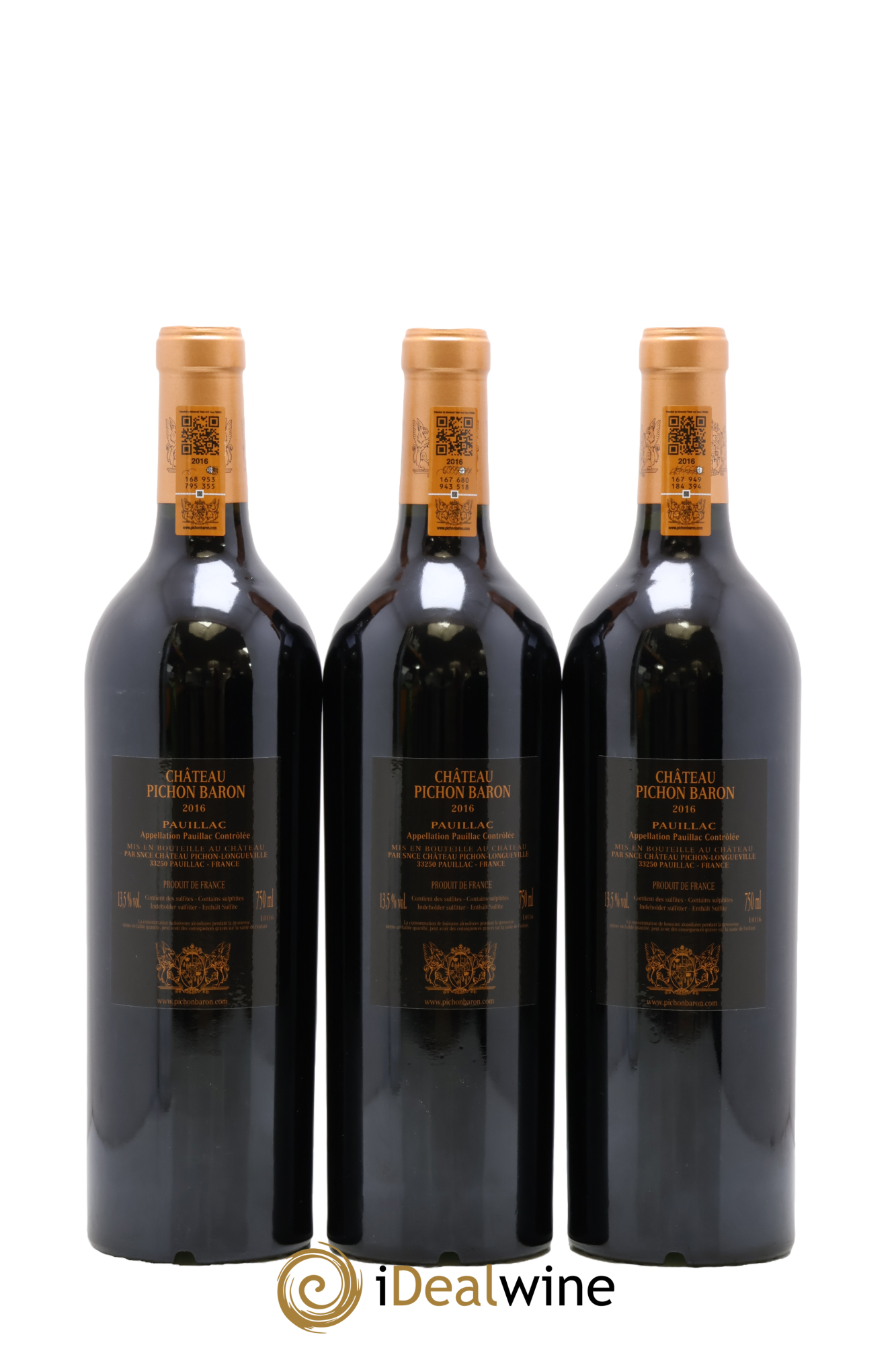 Pichon Longueville Baron 2ème Grand Cru Classé 2016 - Lotto di 12 bottiglie - 4