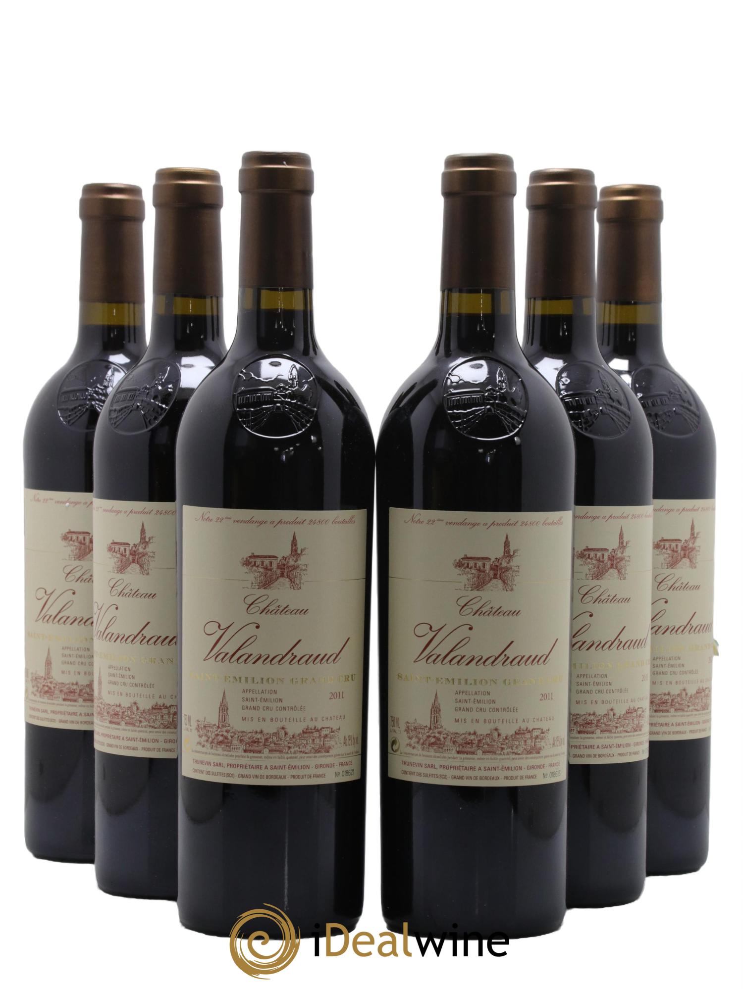 Château de Valandraud 2011 - Lot de 6 bouteilles - 0