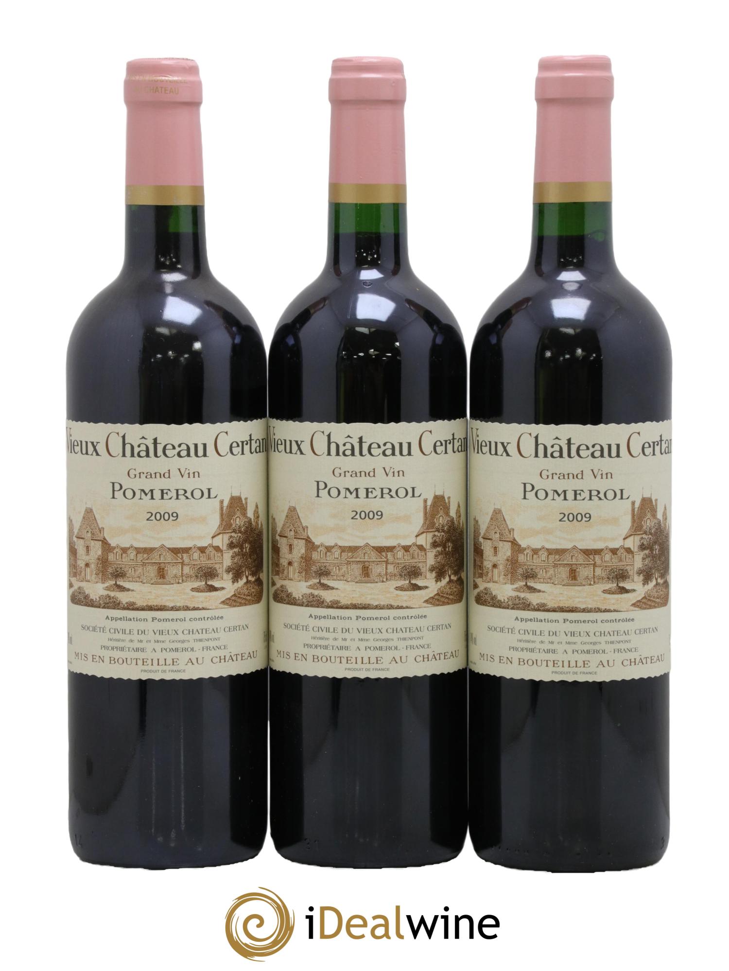 Vieux Château Certan 2009 - Lot de 3 bouteilles - 0