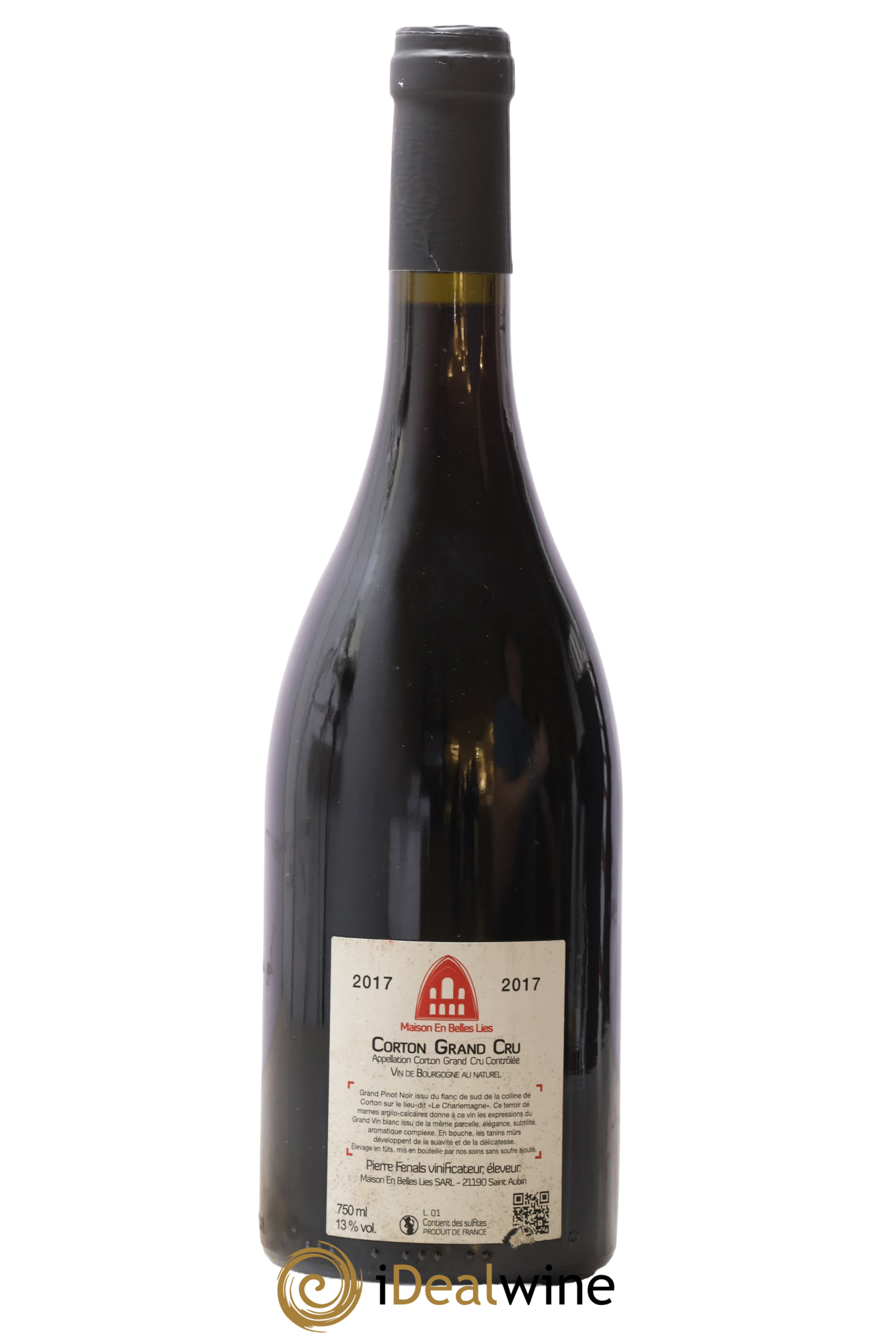 Corton Grand Cru Maison En Belles Lies Pierre Fenals 2017 - Lot de 1 bouteille - 1