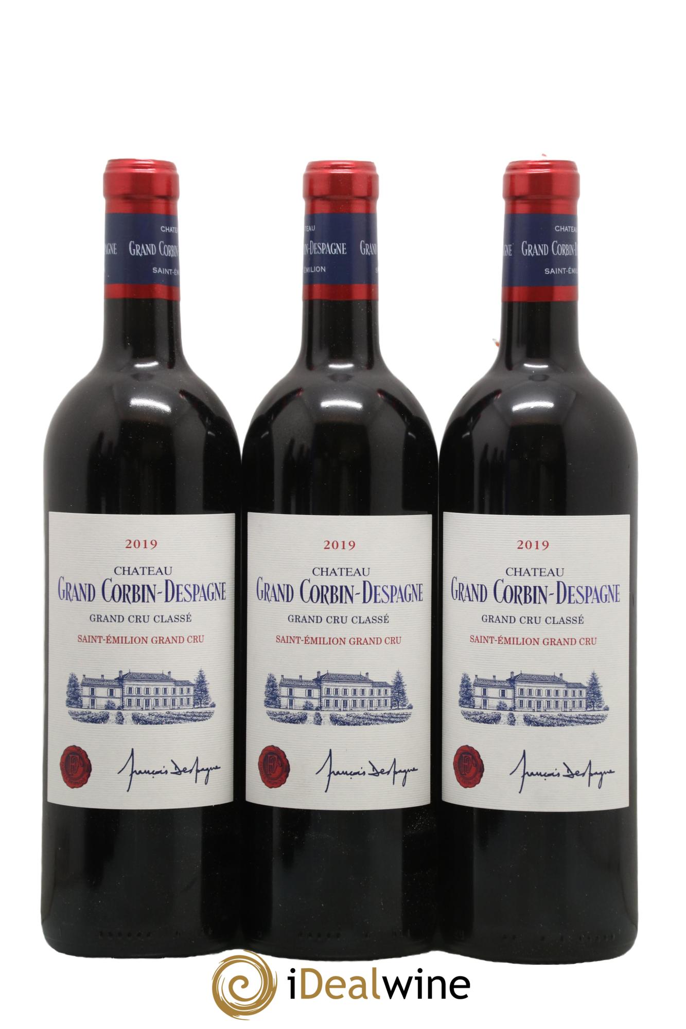 Château Grand Corbin Despagne Grand Cru Classé 2019 - Lot of 6 bottles - 1