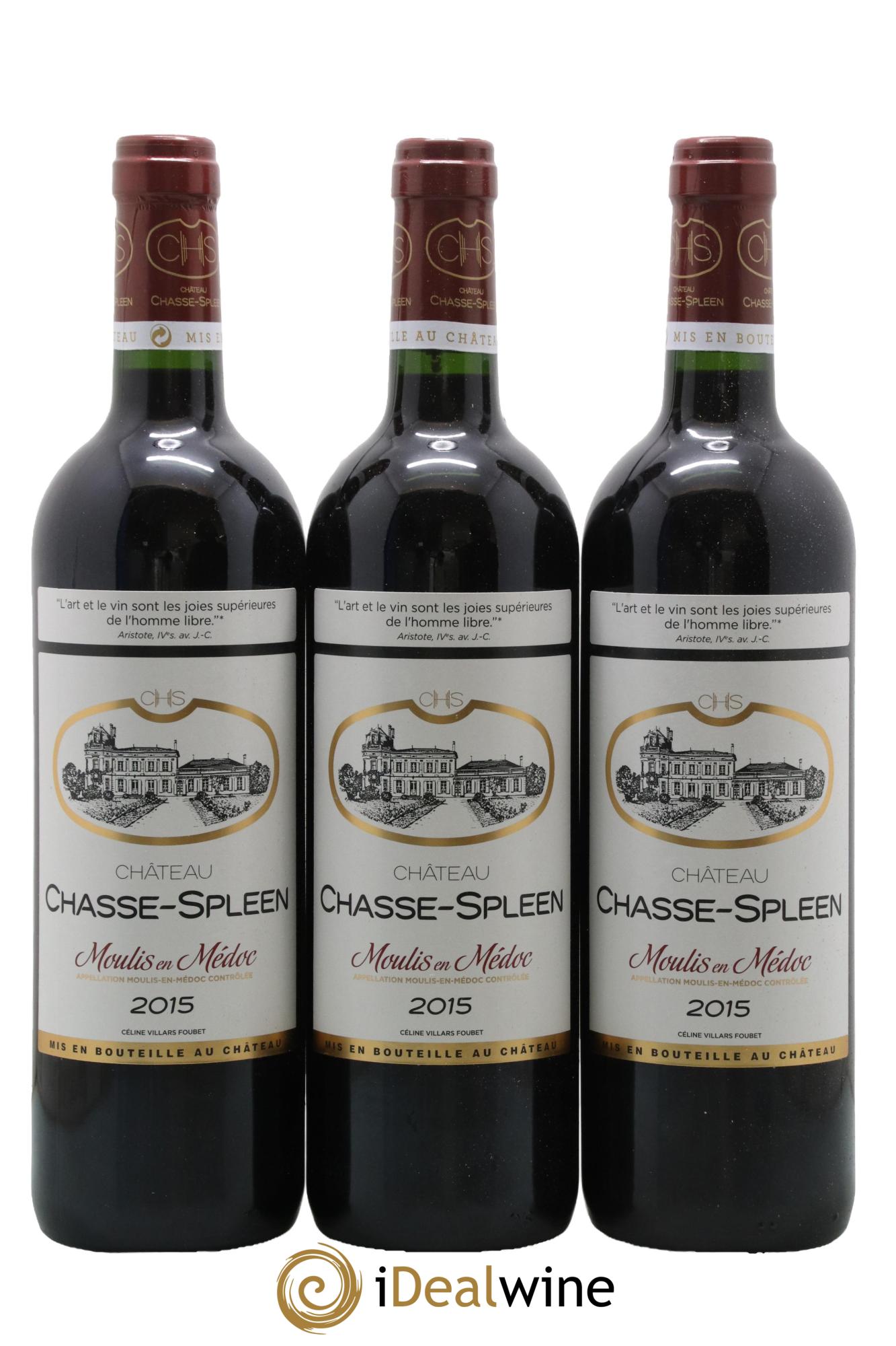 Château Chasse Spleen 2015 - Posten von 6 Flaschen - 1