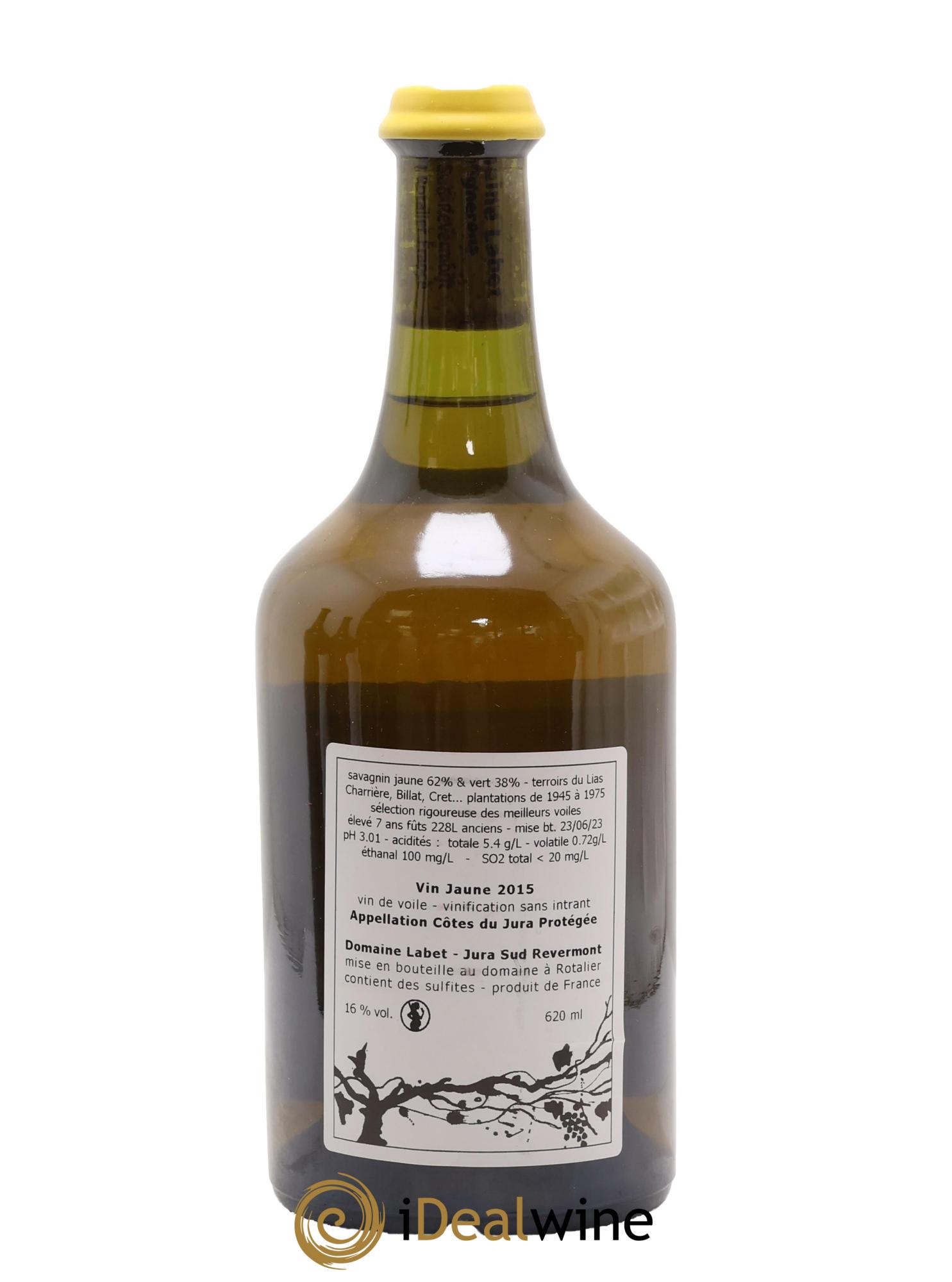 Côtes du Jura Vin Jaune Romain - Julien - Charline Labet 2015 - Lot de 1 clavelin - 1