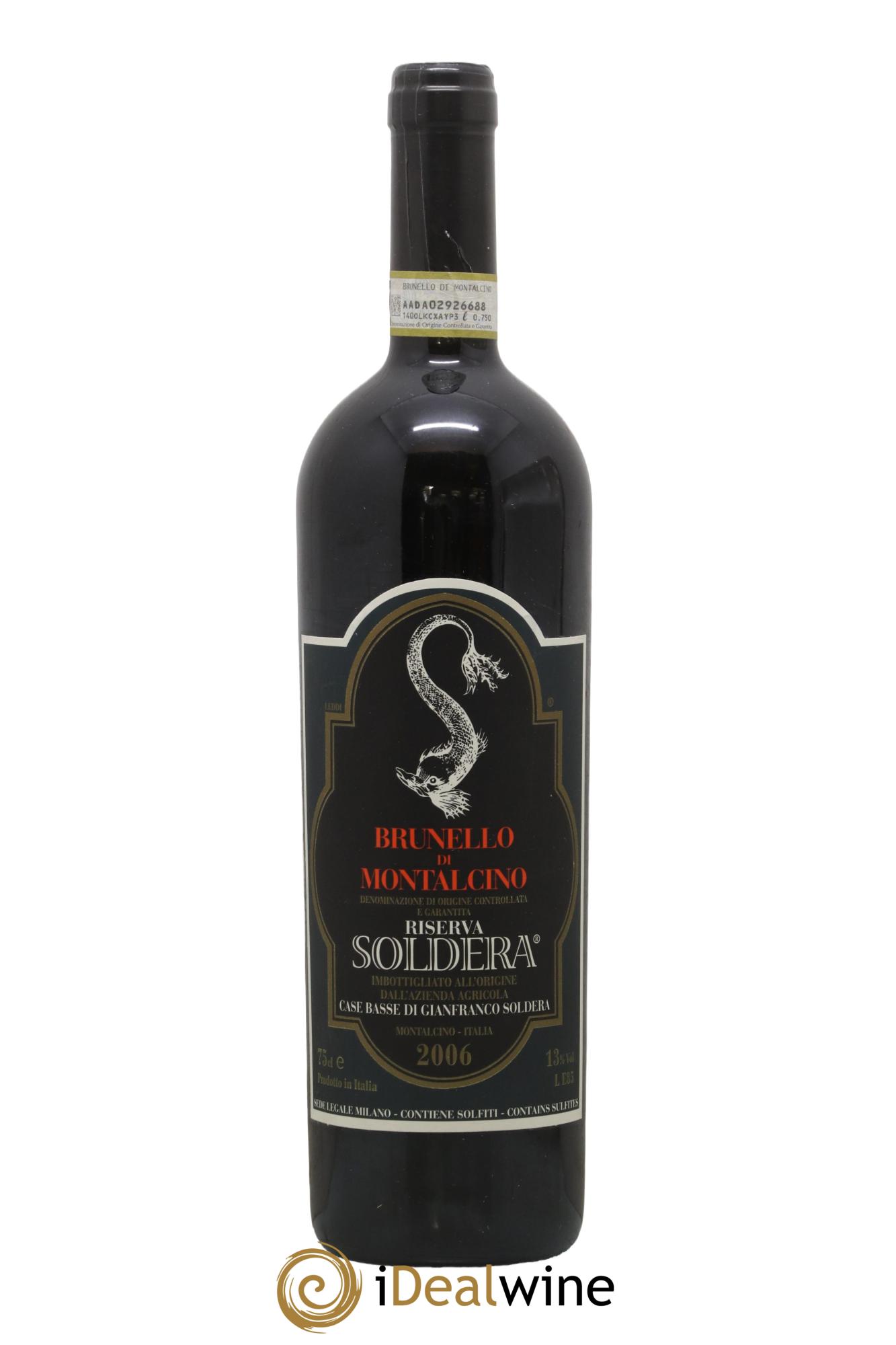 Brunello di Montalcino DOCG Riserva Soldera Case Basse - Gianfranco Soldera 2006 - Lot de 1 bouteille - 0