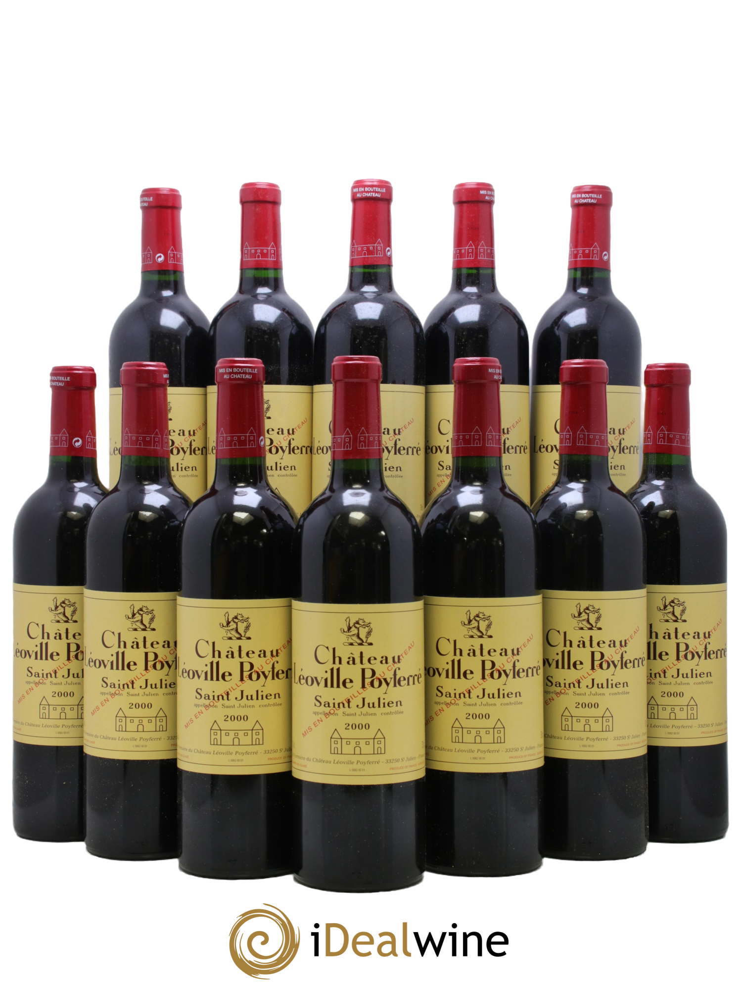 Château Léoville Poyferré 2ème Grand Cru Classé 2000 - Lotto di 12 bottiglie - 0