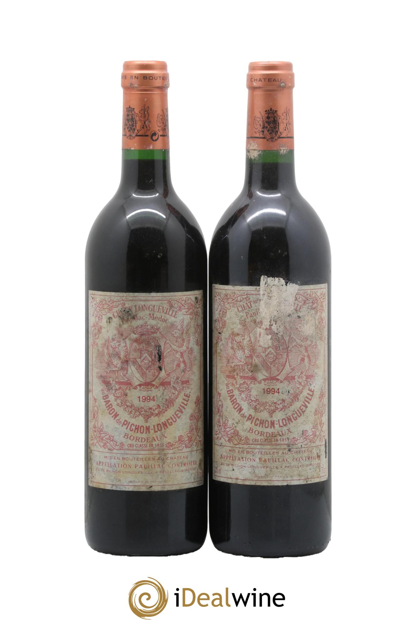Pichon Longueville Baron 2ème Grand Cru Classé 1994 - Lot de 2 bouteilles - 0