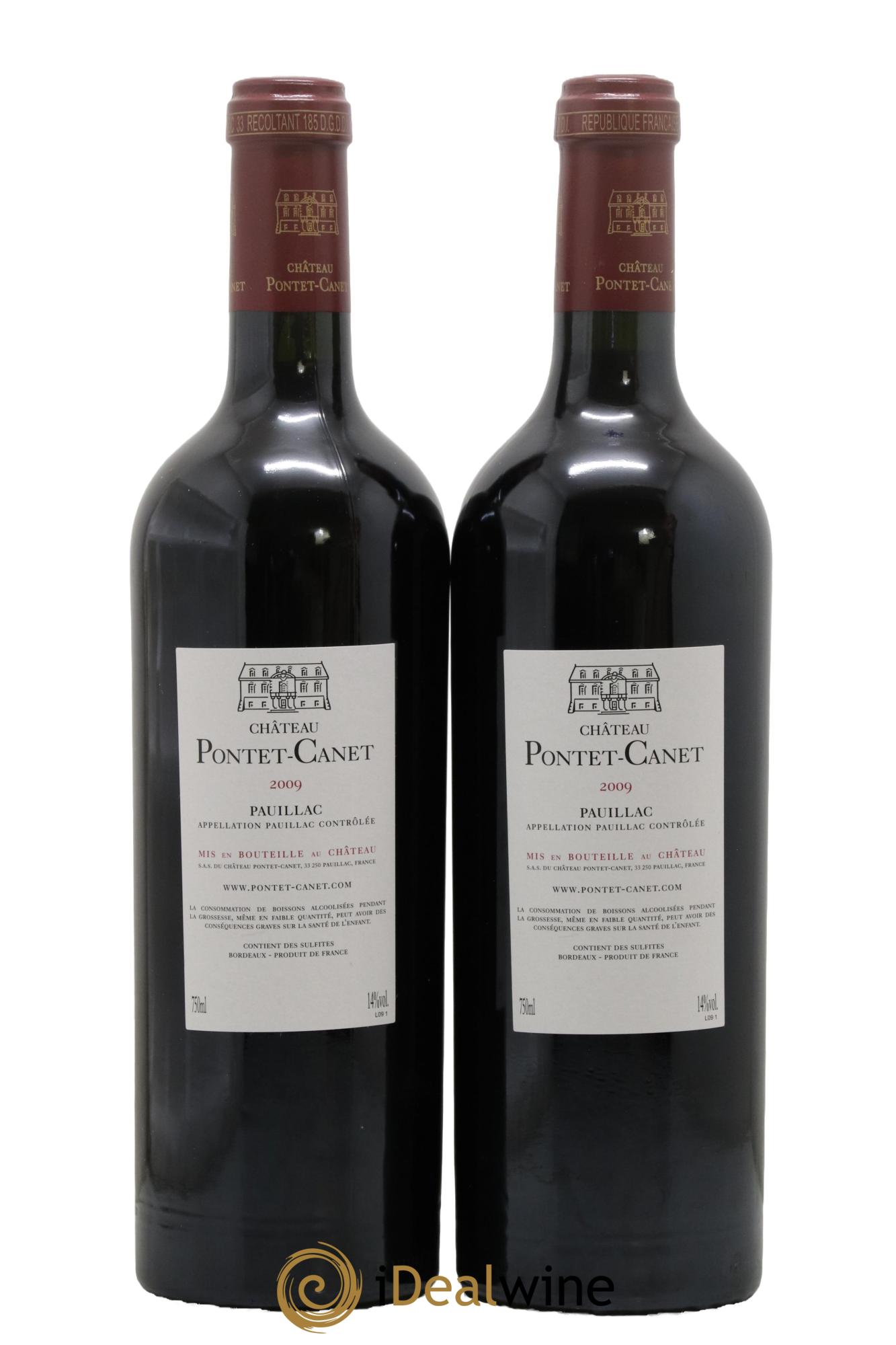 Château Pontet Canet 5ème Grand Cru Classé 2009 - Lot of 2 bottles - 1