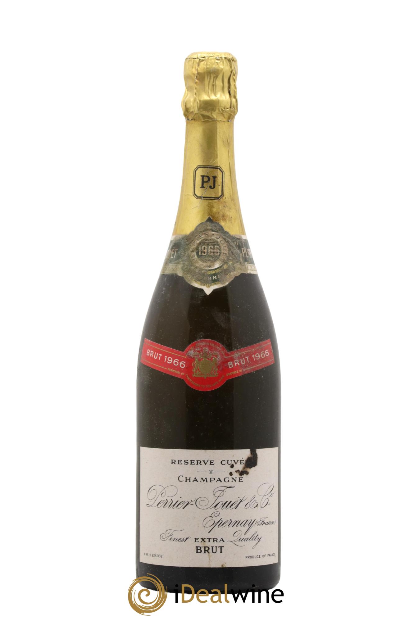 Champagne Brut Epernay Perrier Jouet 1966 - Lot de 1 bouteille - 0