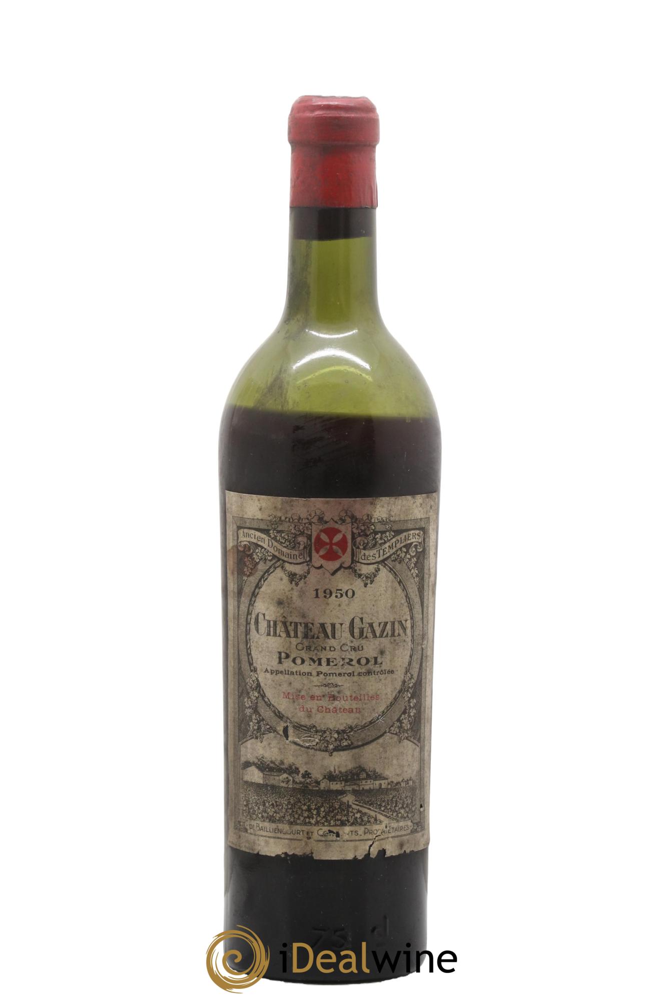 Château Gazin 1950 - Lot de 1 bouteille - 0
