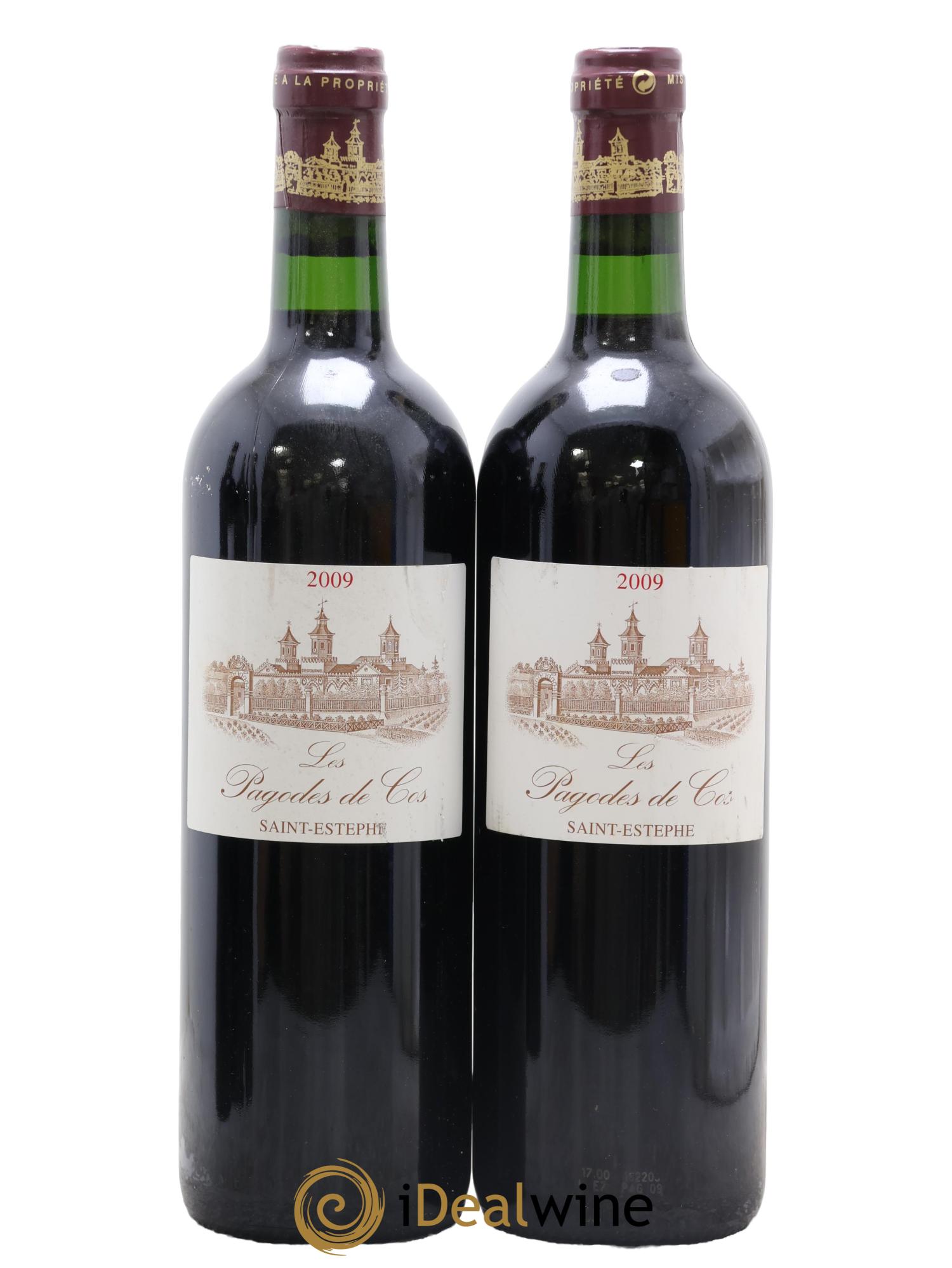 Les Pagodes de Cos Second Vin 2009 - Posten von 2 Flaschen - 0