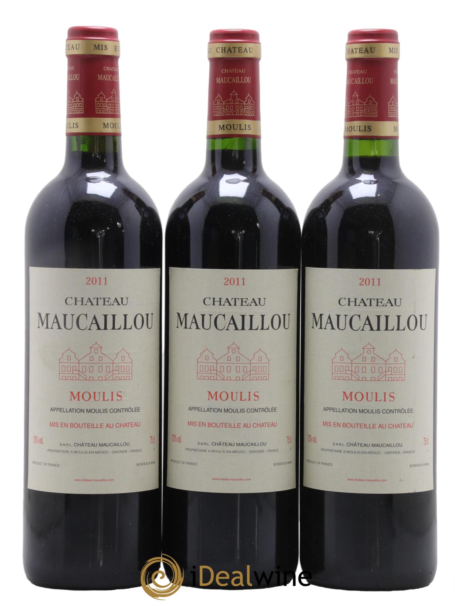 Château Maucaillou 2011 - Lot de 3 bouteilles - 0