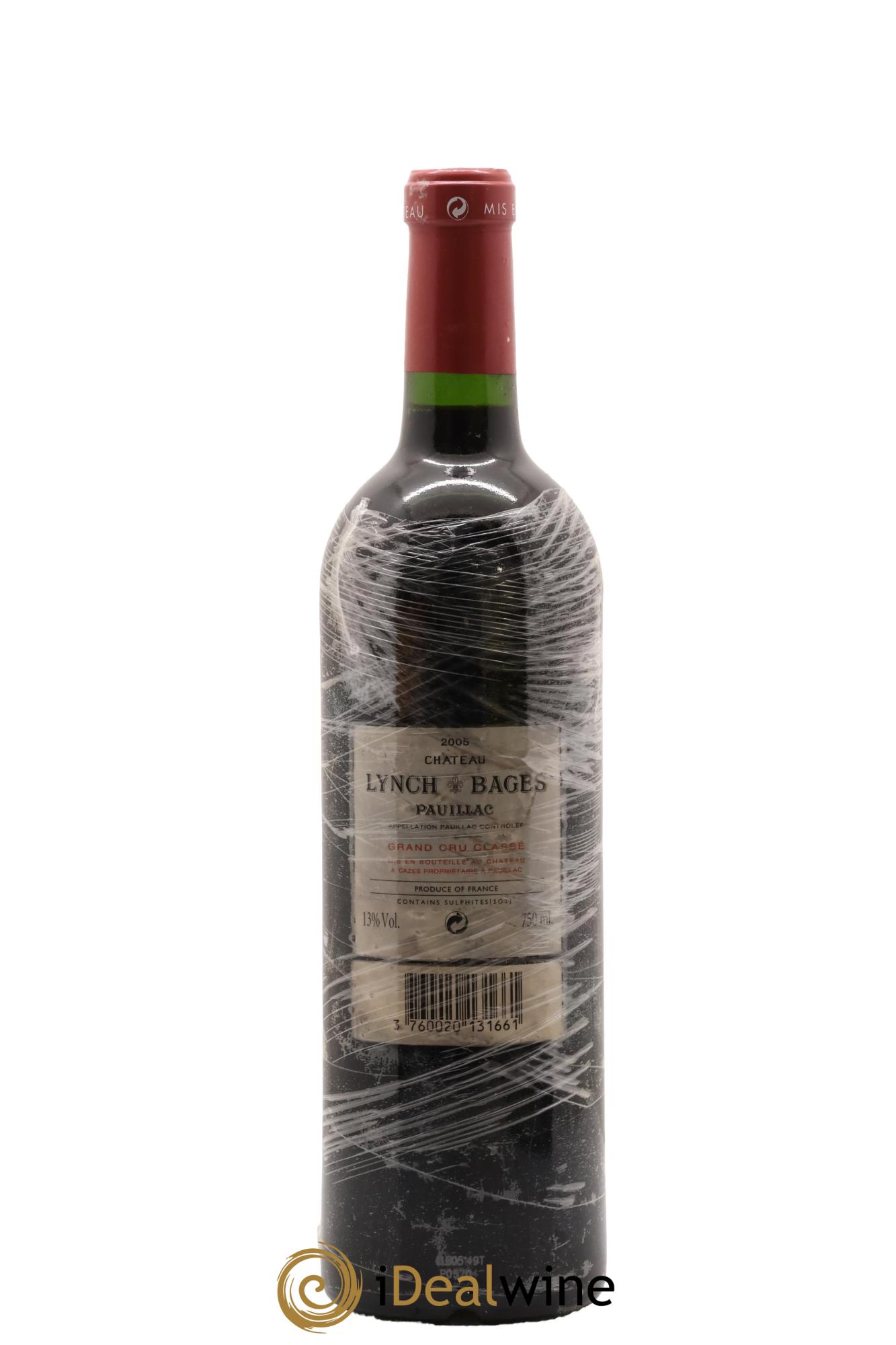 Château Lynch Bages 5ème Grand Cru Classé 2005 - Lot de 1 bouteille - 1