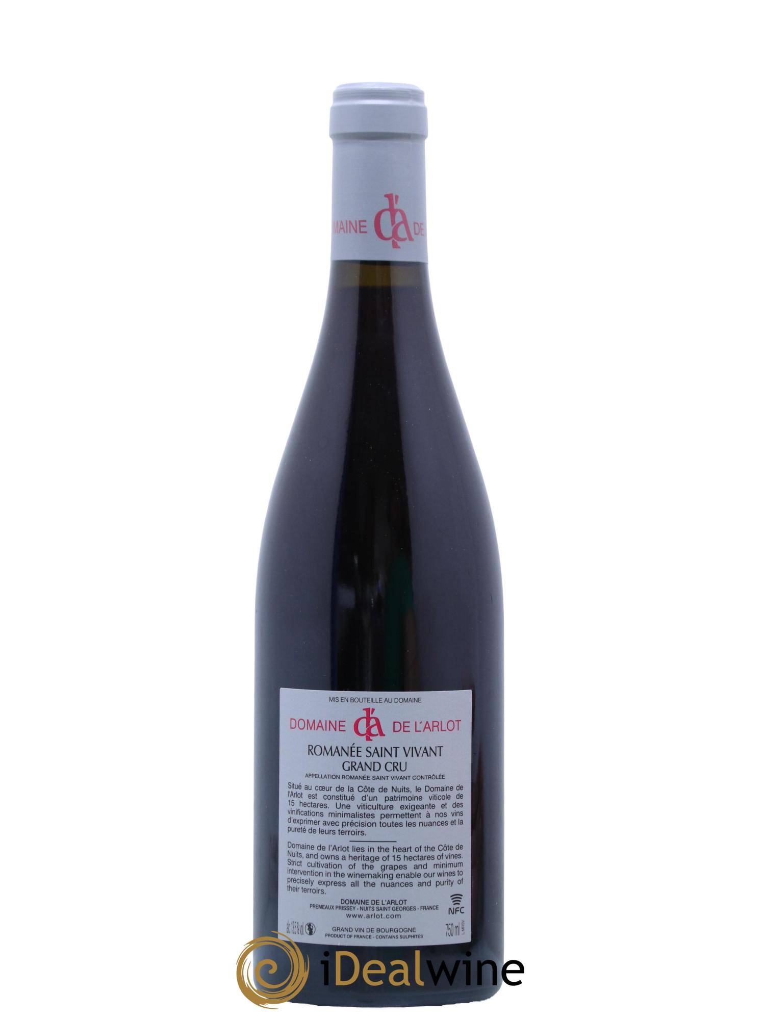 Romanée-Saint-Vivant Grand Cru Domaine de l'Arlot  2021 - Lot de 1 bouteille - 1