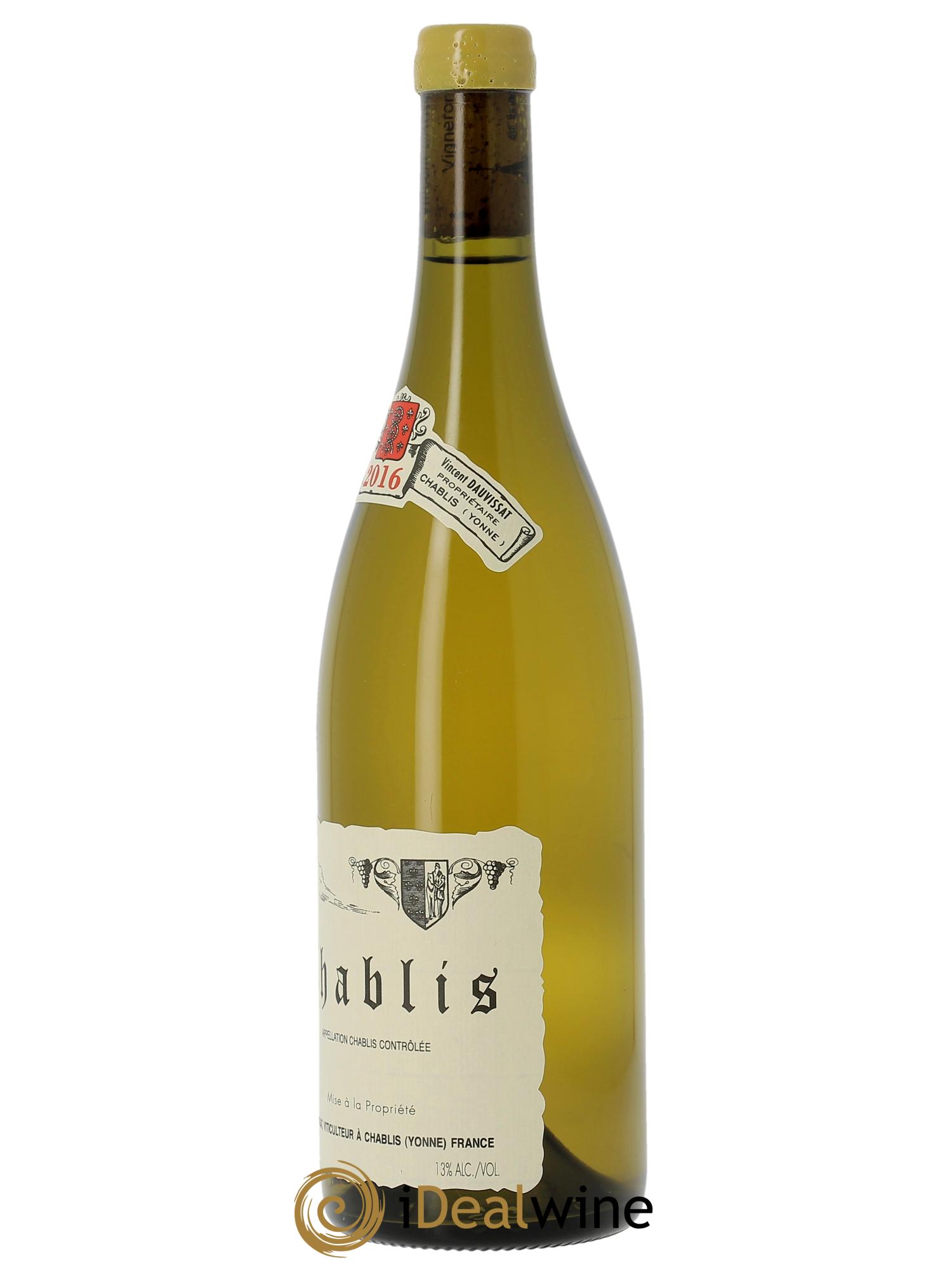 Chablis Vincent Dauvissat (Domaine) 2016 - Lot de 1 bouteille - 2