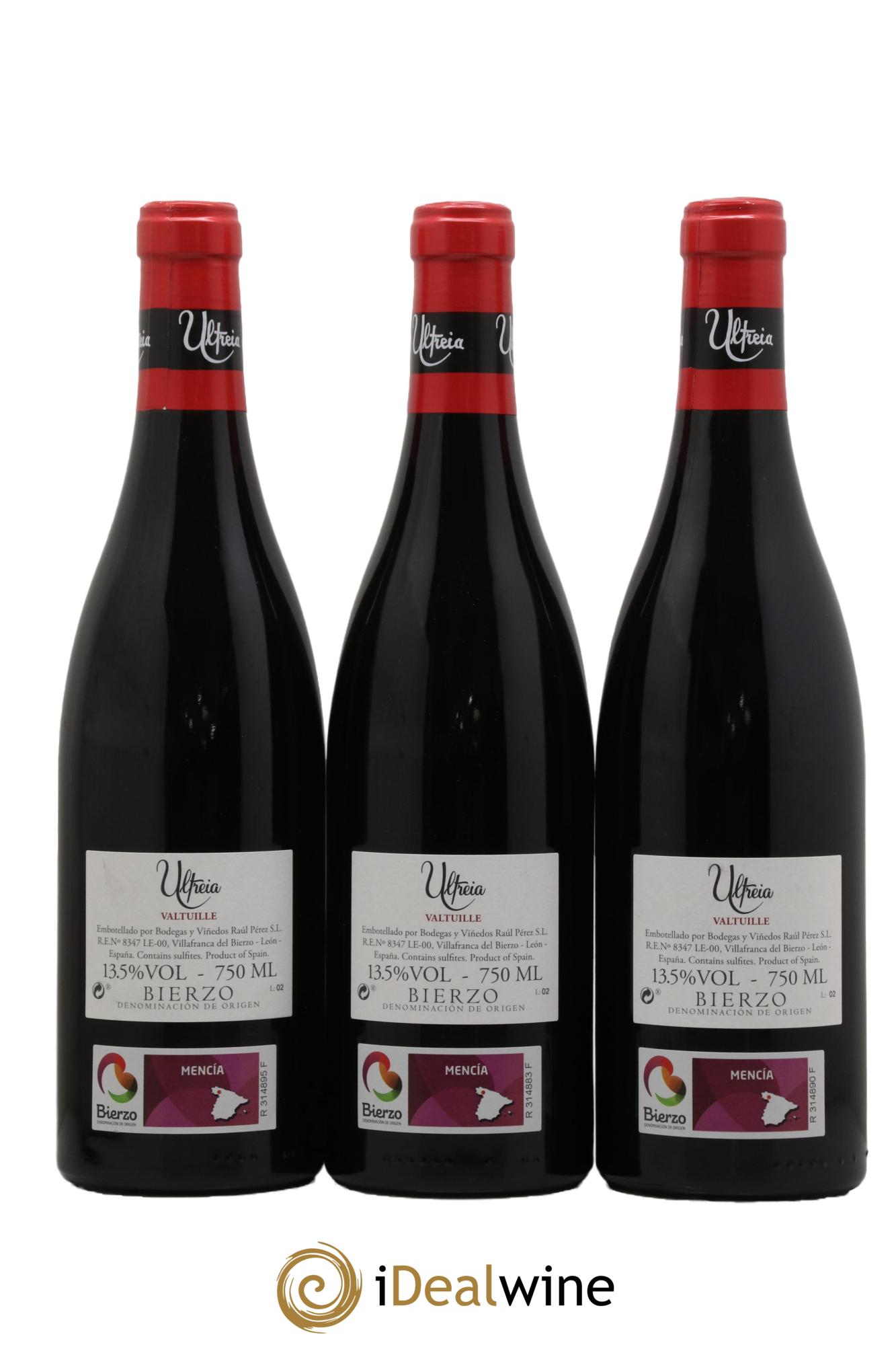 Bierzo DO Valtuille Ultreia Raul Perez 2018 - Lot de 3 bouteilles - 1