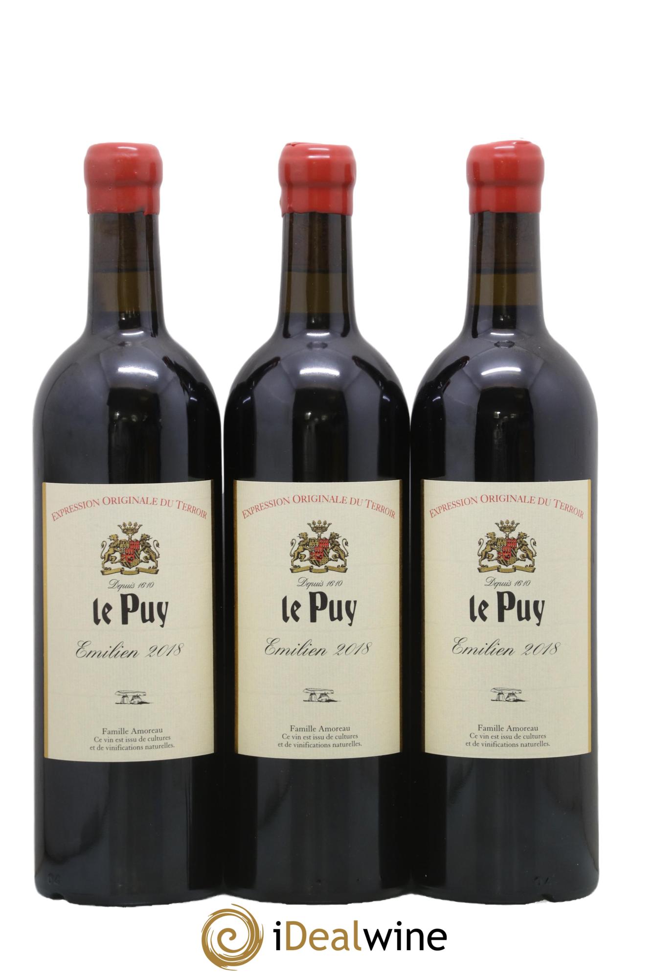 Le Puy - Cuvée Emilien 2018 - Lot de 3 bouteilles - 0