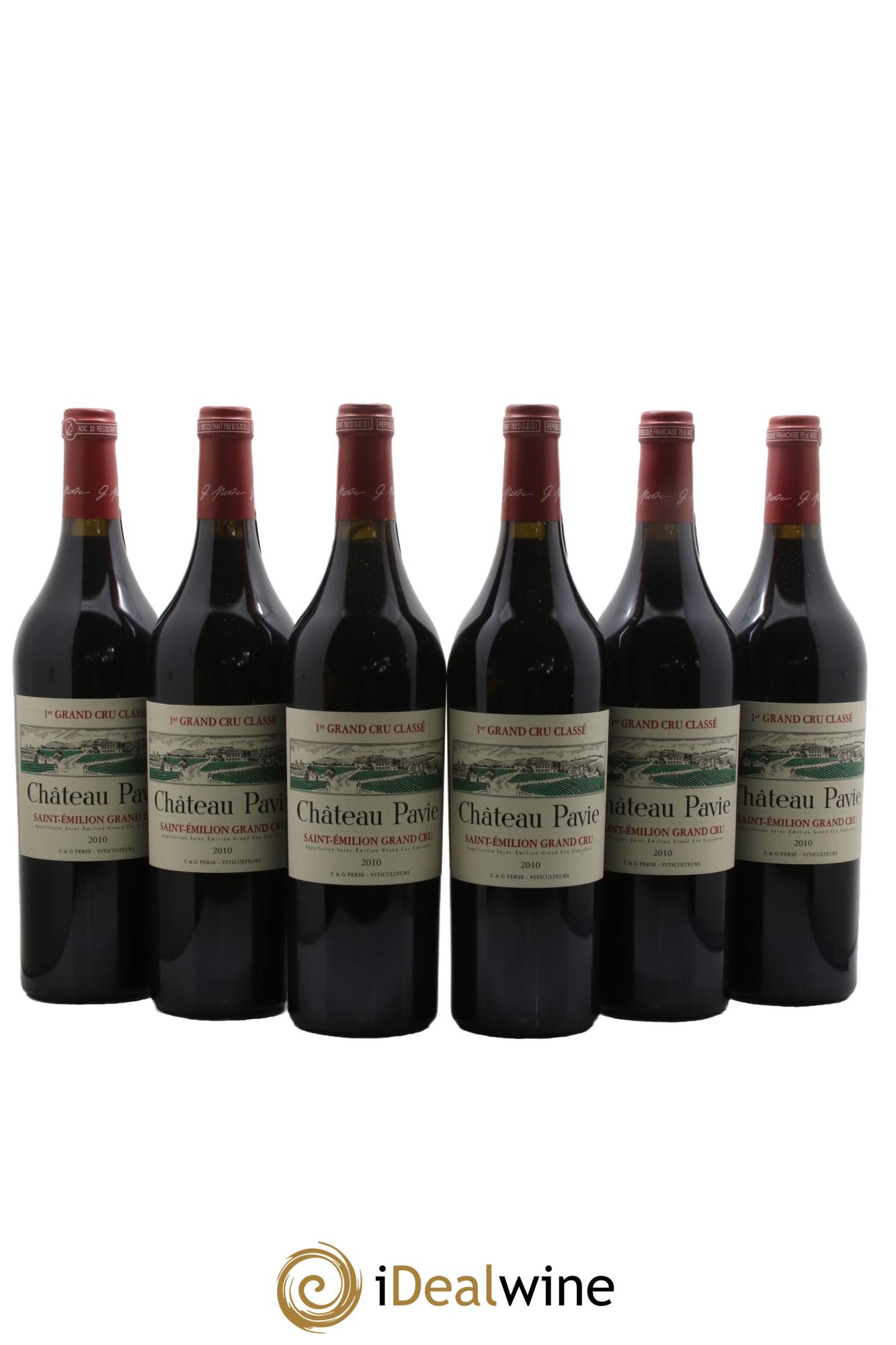 Château Pavie 1er Grand Cru Classé A 2010 - Posten von 6 Flaschen - 0