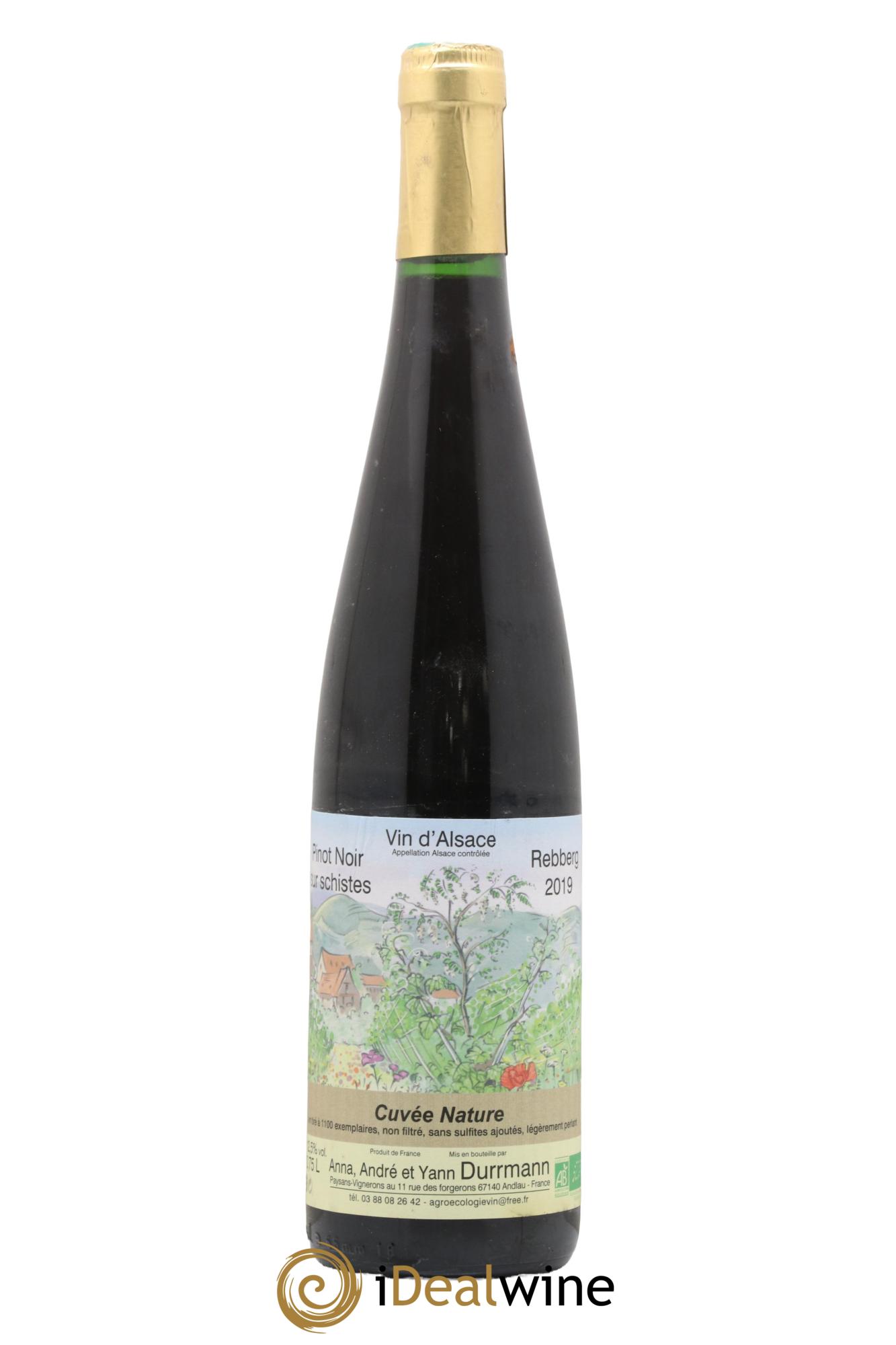 Alsace Pinot Noir Rebberg Durrmann 2019 - Lot de 1 bouteille - 0