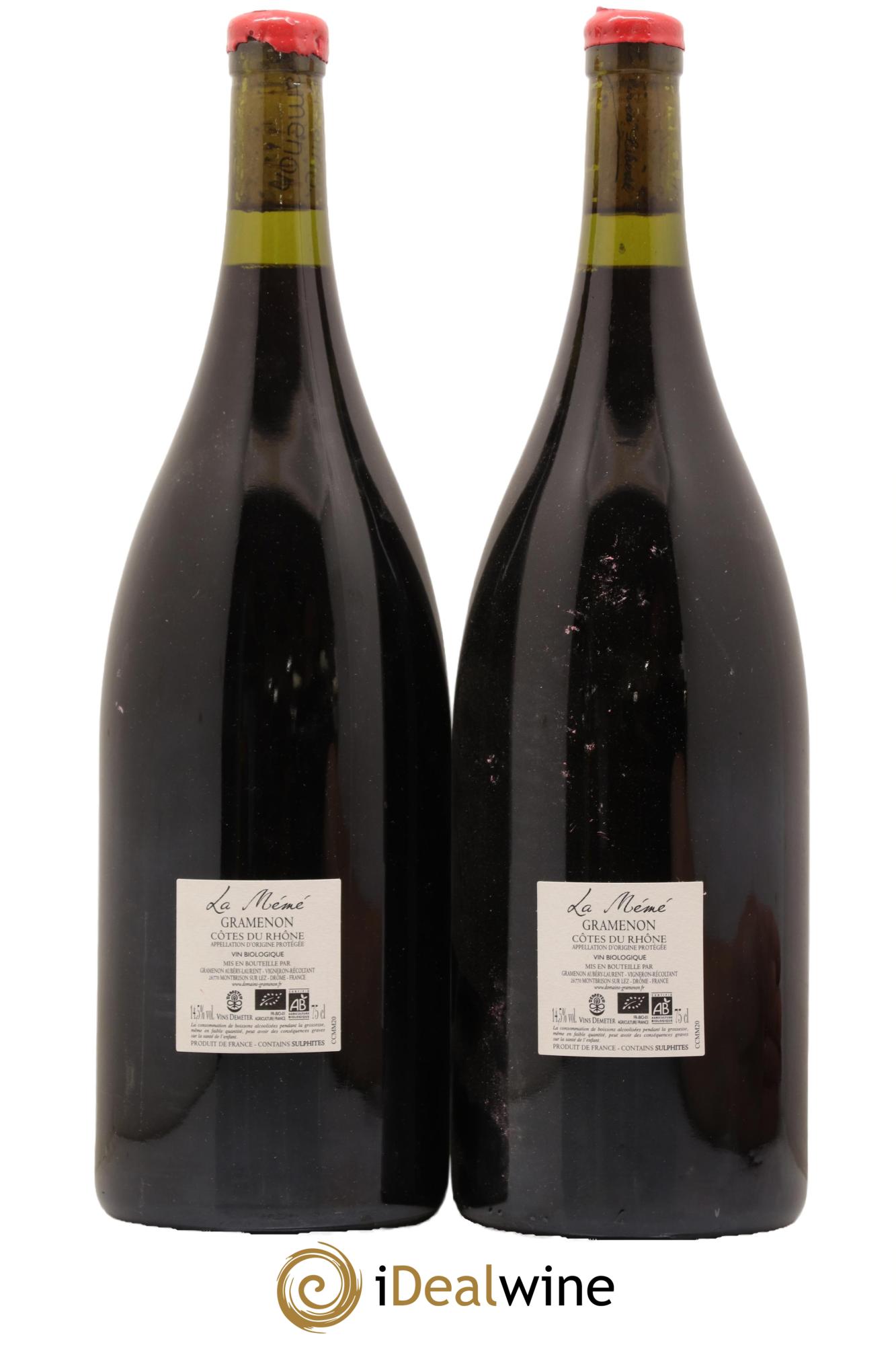 Côtes-du-Rhône La Mémé Ceps Centenaires Gramenon (Domaine) 2020 - Lot de 2 magnums - 1