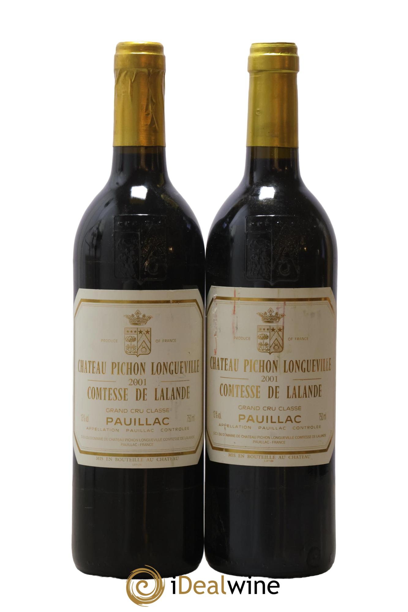 Château Pichon Longueville Comtesse de Lalande 2ème Grand Cru Classé 2001 - Lot of 2 bottles - 0