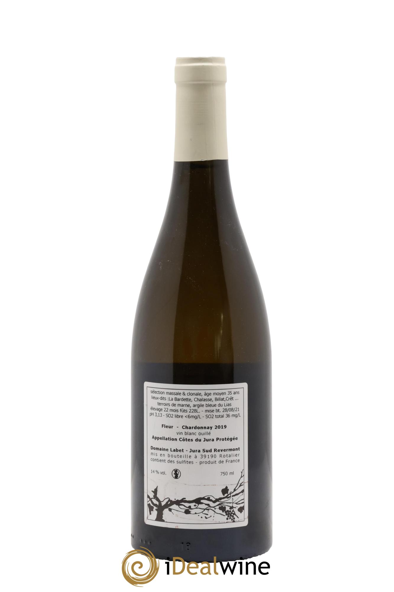 Côtes du Jura Chardonnay Fleur Romain - Julien - Charline Labet 2019 - Posten von 1 Flasche - 1