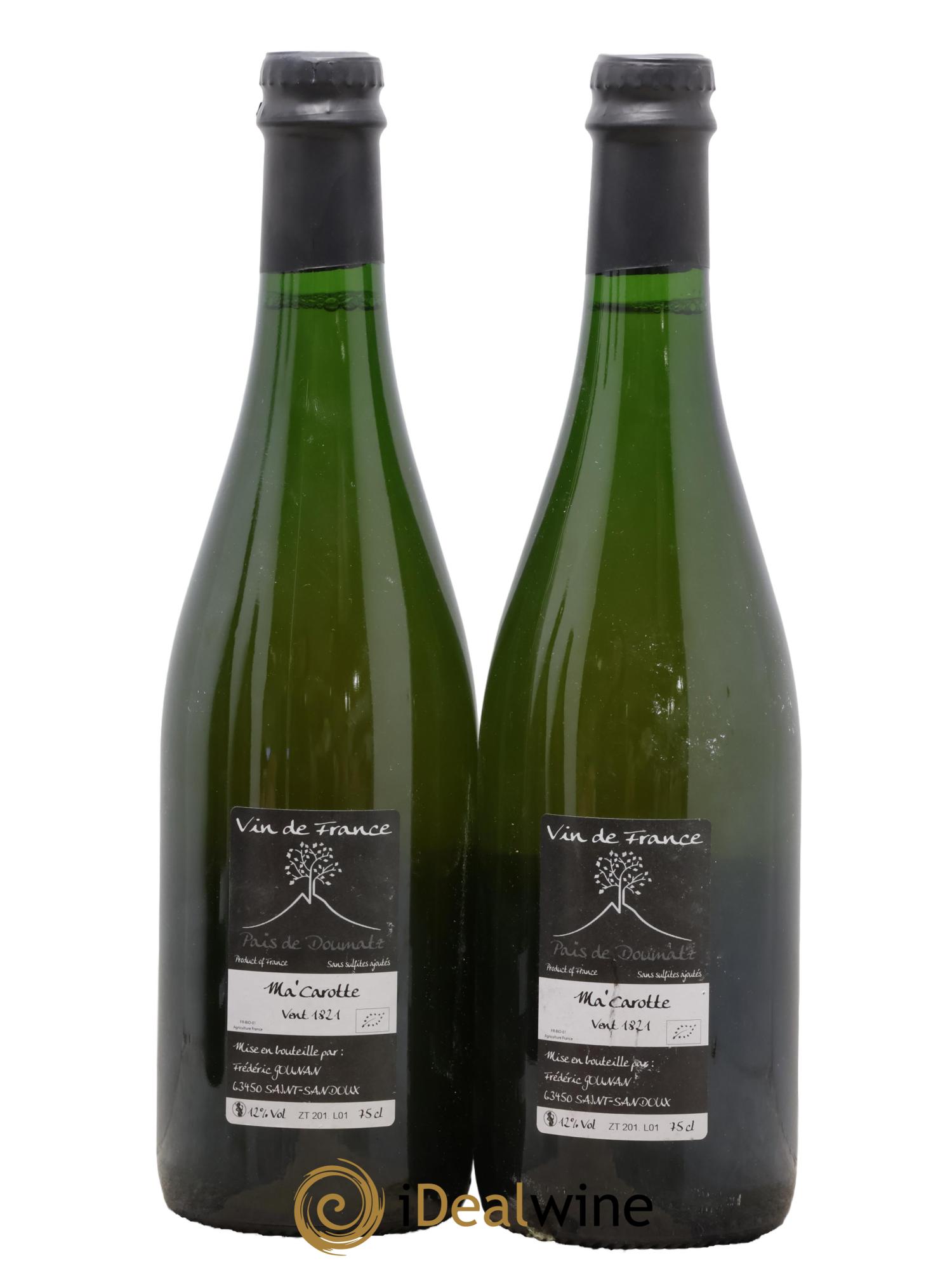 Vin de France Ma Carotte Vignoble de l'Arbre Blanc 2018 - Lotto di 2 bottiglie - 1