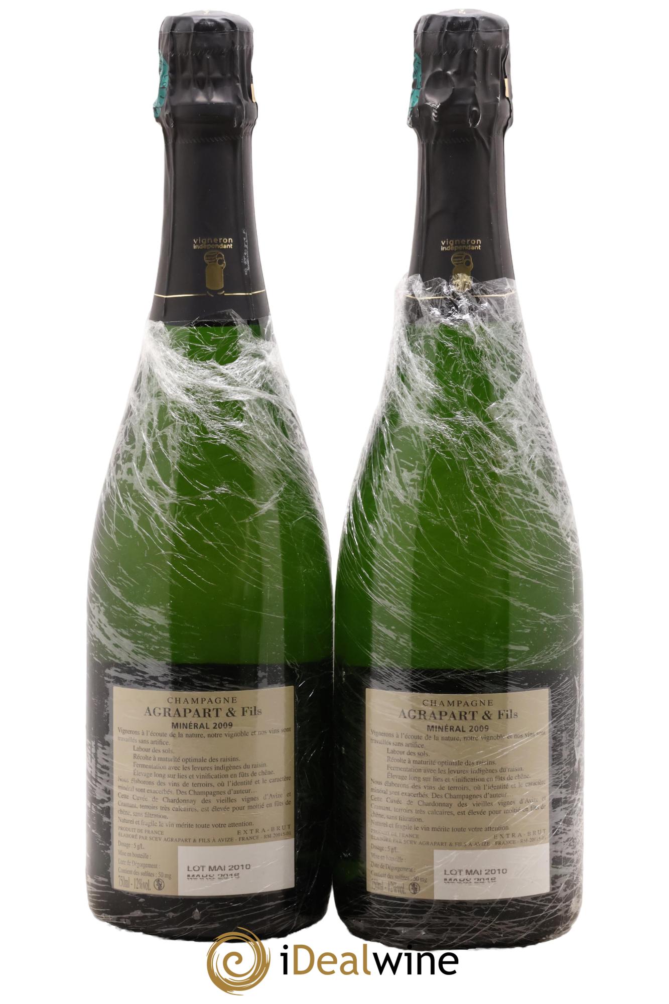 Minéral Blanc de Blancs Extra-Brut Agrapart & Fils 2009 - Lot de 2 bouteilles - 1